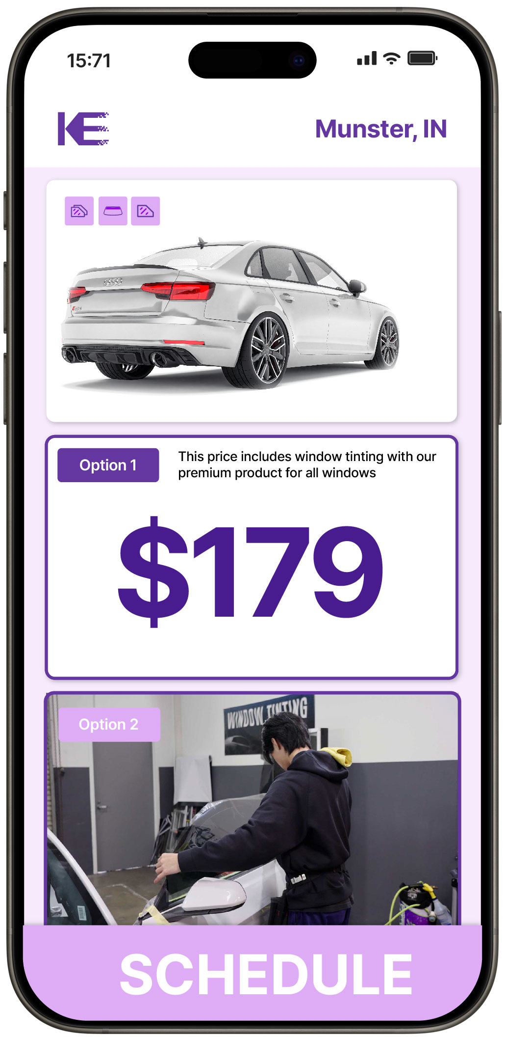 View Competitive Car Window Tinting Costs in Munster, Indiana