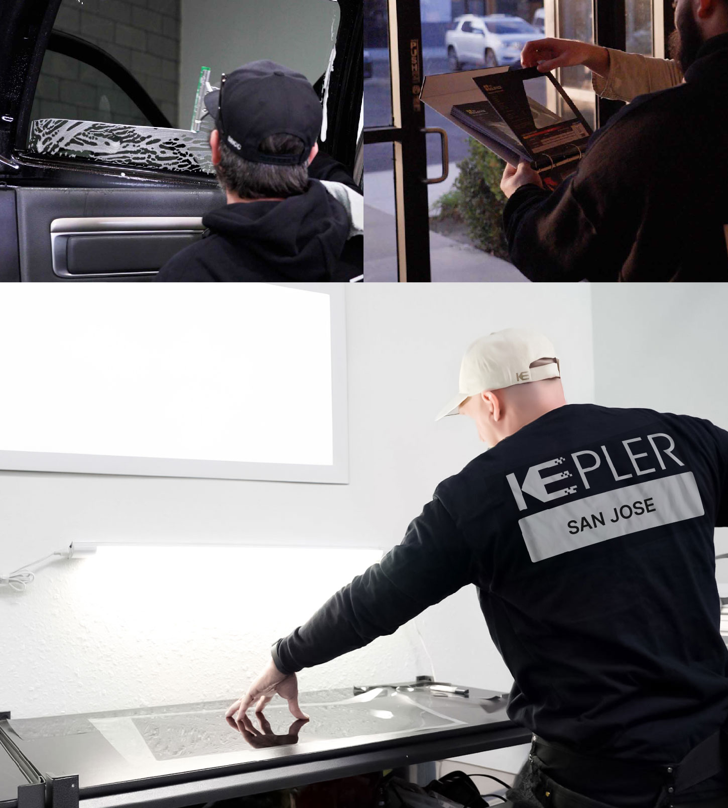 Window Tinting Specialist Cutting Film in San Jose, California