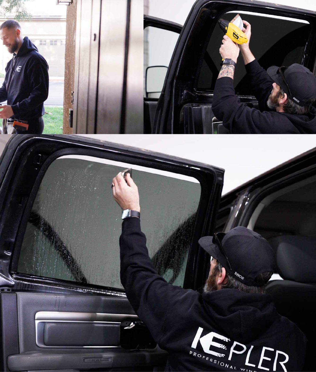 Kepler Window Tinting Specialists at Work in La Palma, California