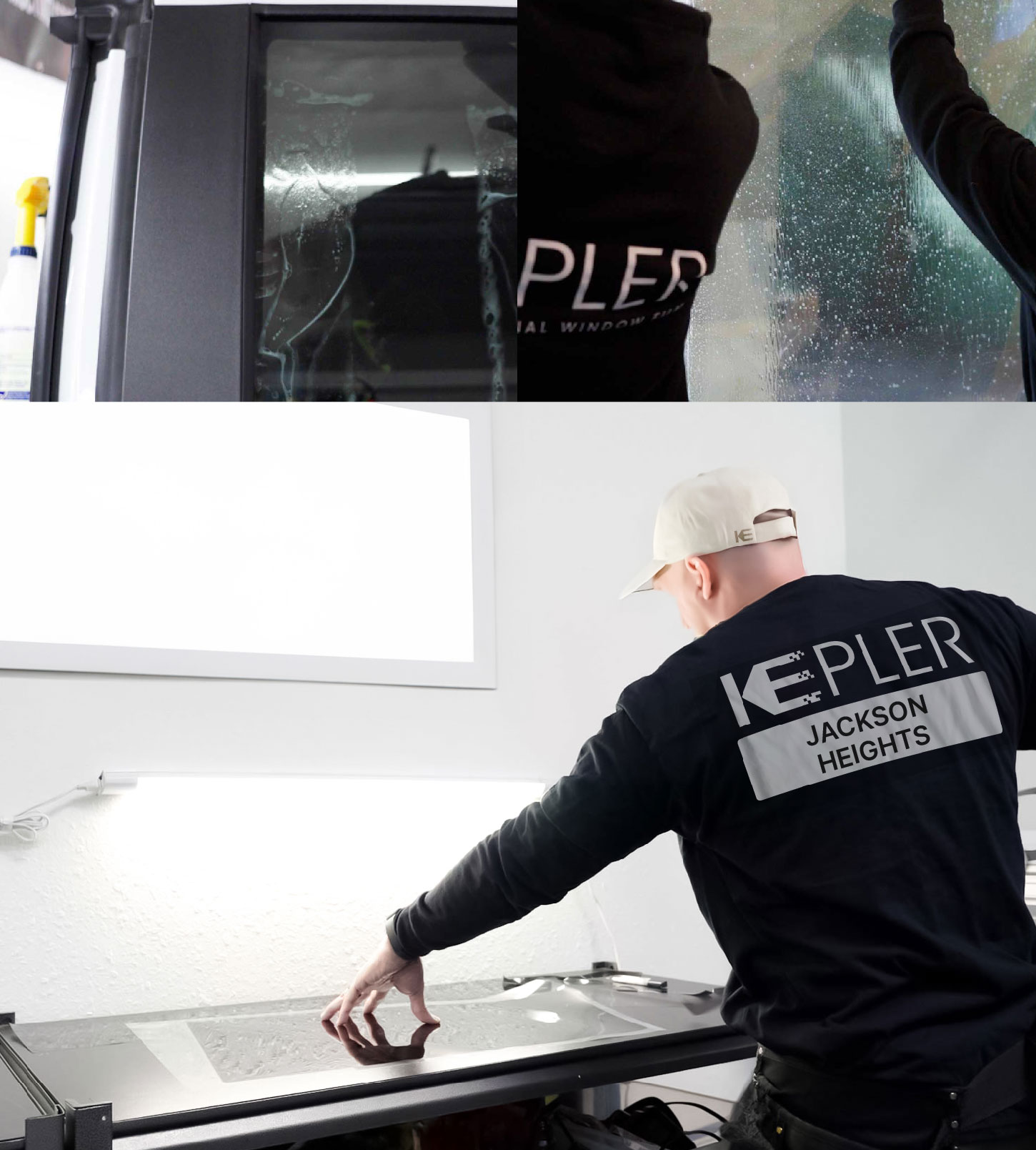 Window Tinting Specialist Cutting Film in Jackson Heights, New York
