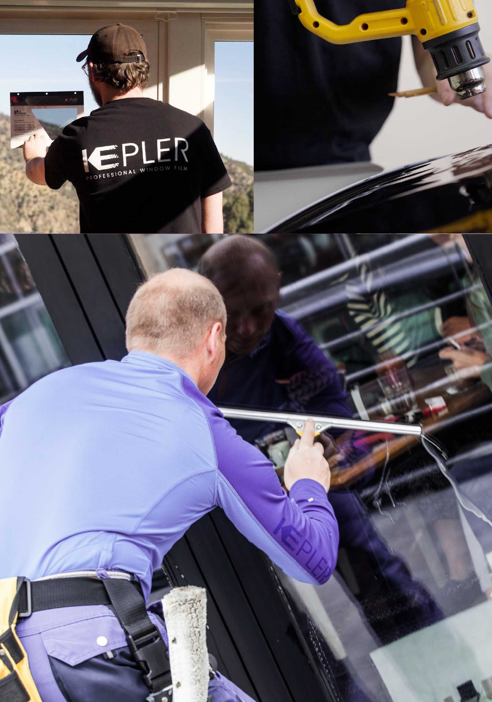 Kepler Professional Applying Anti-Graffiti Window Film to a Duarte Shop Front