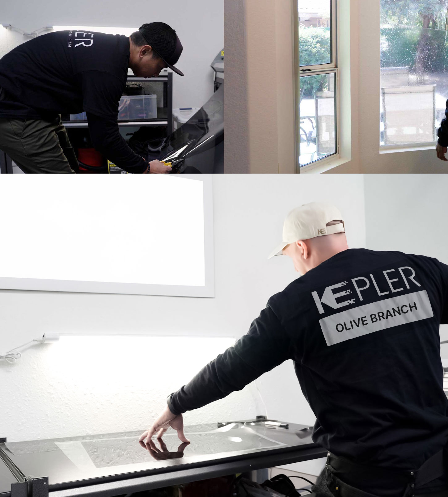 Window Tinting Specialist Cutting Film in Olive Branch, Mississippi