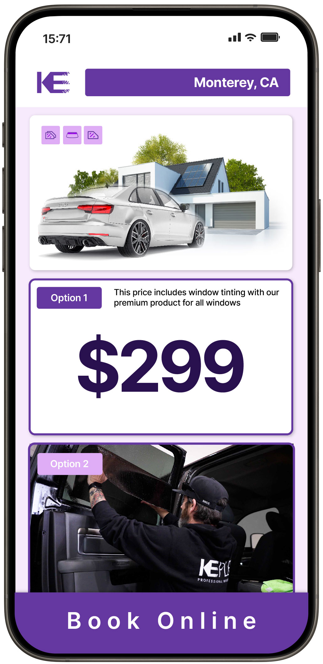 View Competitive Window Tinting Prices in Monterey, California