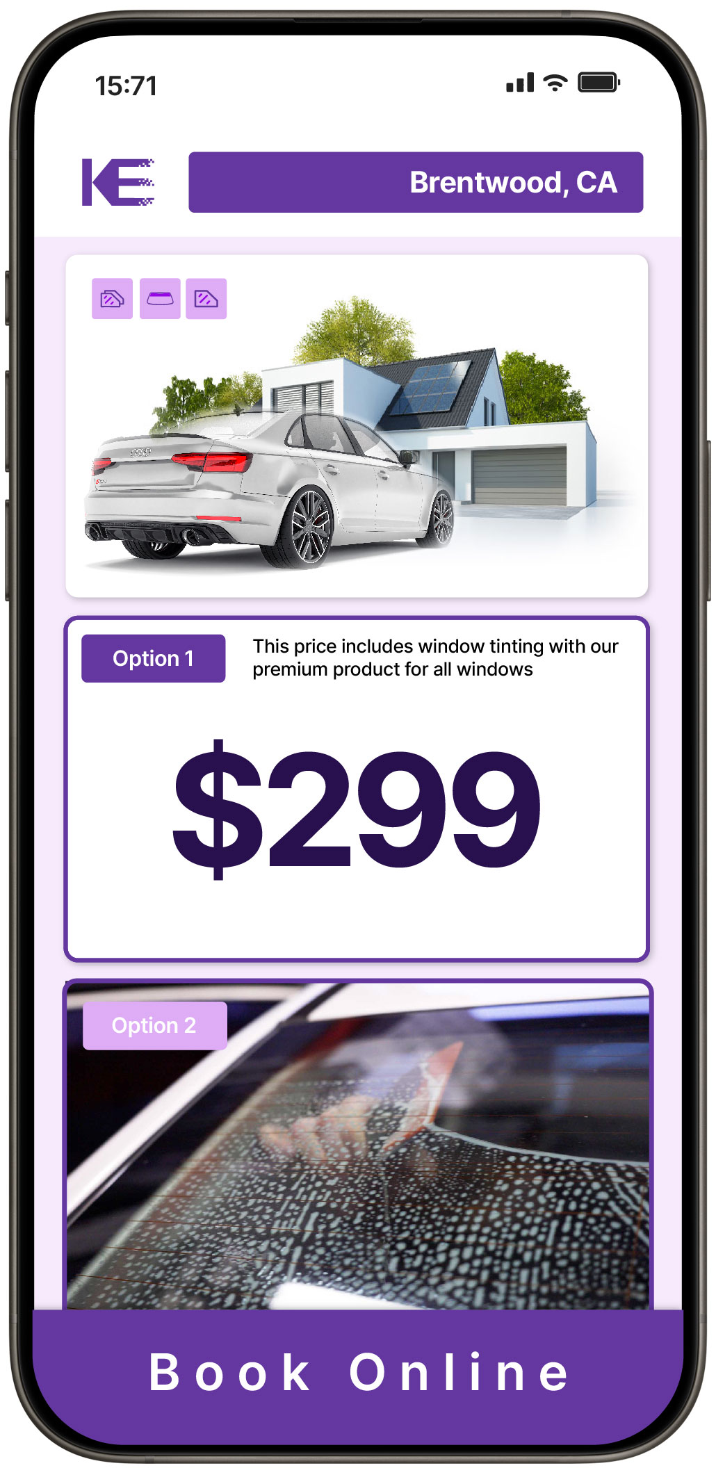 View Competitive Window Tinting Prices in Brentwood, California