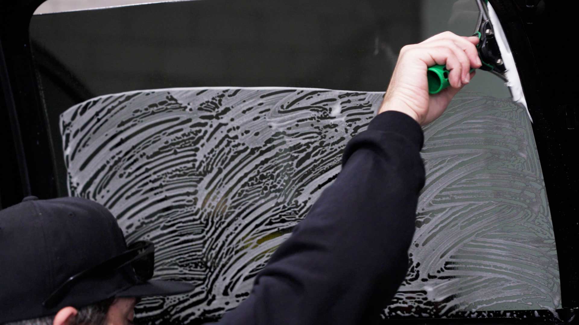 Skilled Tesla Window Tinting preparation in Friendswood