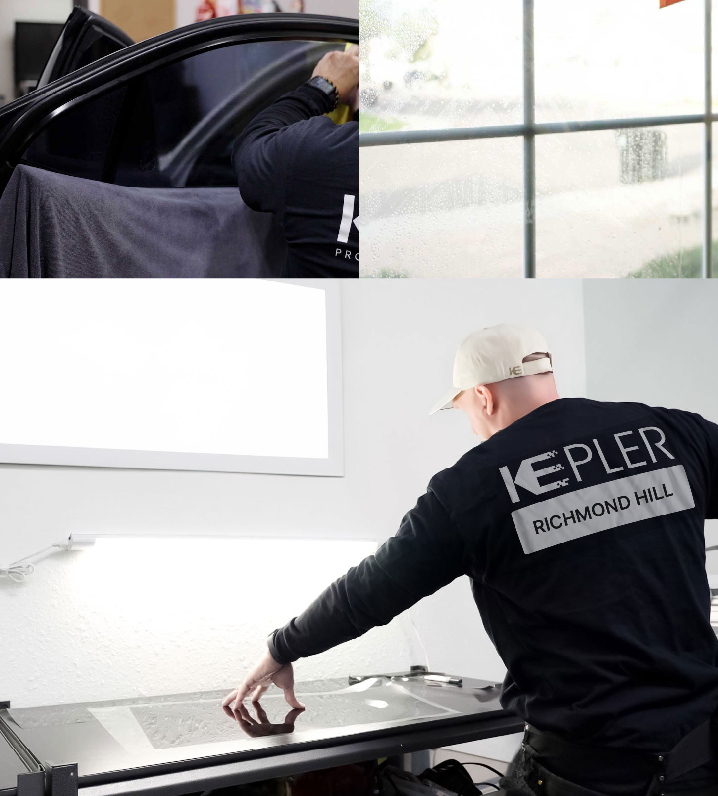Window Tinting Specialist Cutting Film in Richmond Hill, New York