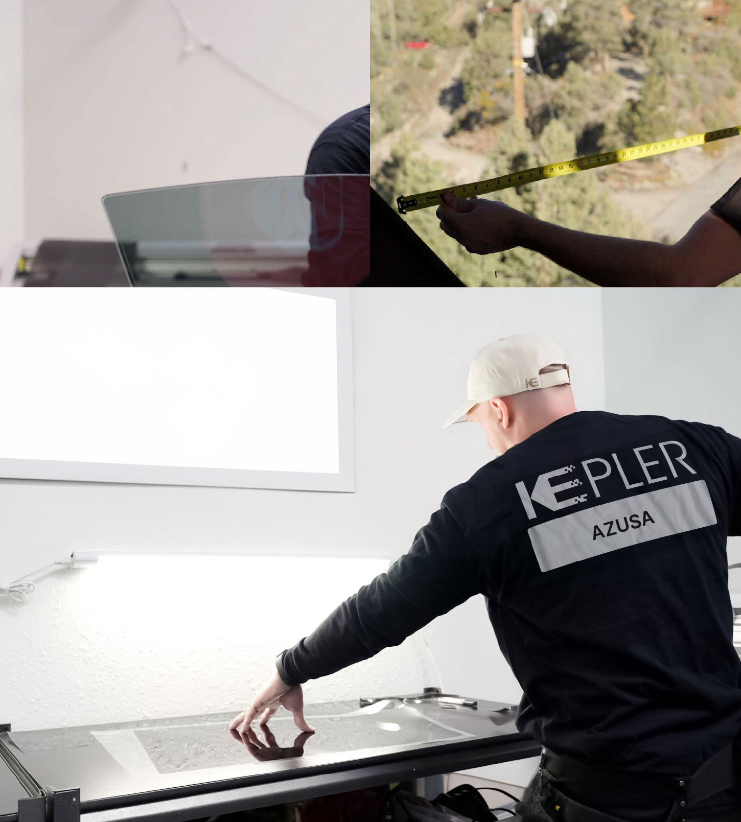 Window Tinting Specialist Cutting Film in Azusa, California