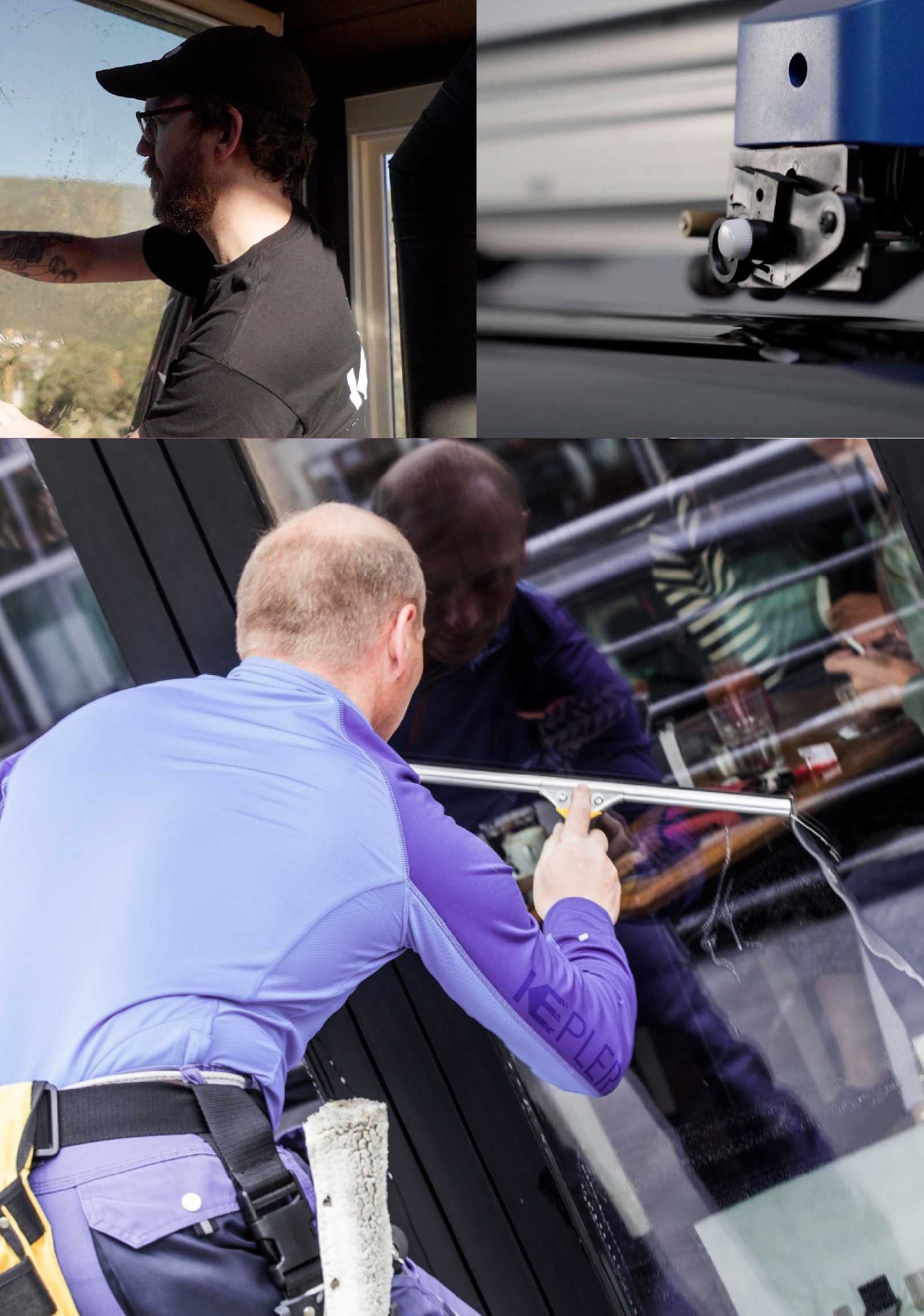 Kepler Professional Applying Anti-Graffiti Window Film to a Marion Shop Front