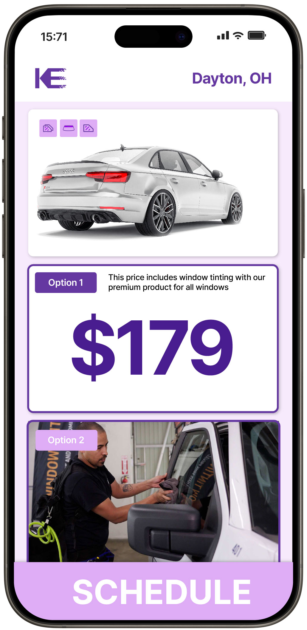 View Competitive Car Window Tinting Costs in Dayton, Ohio