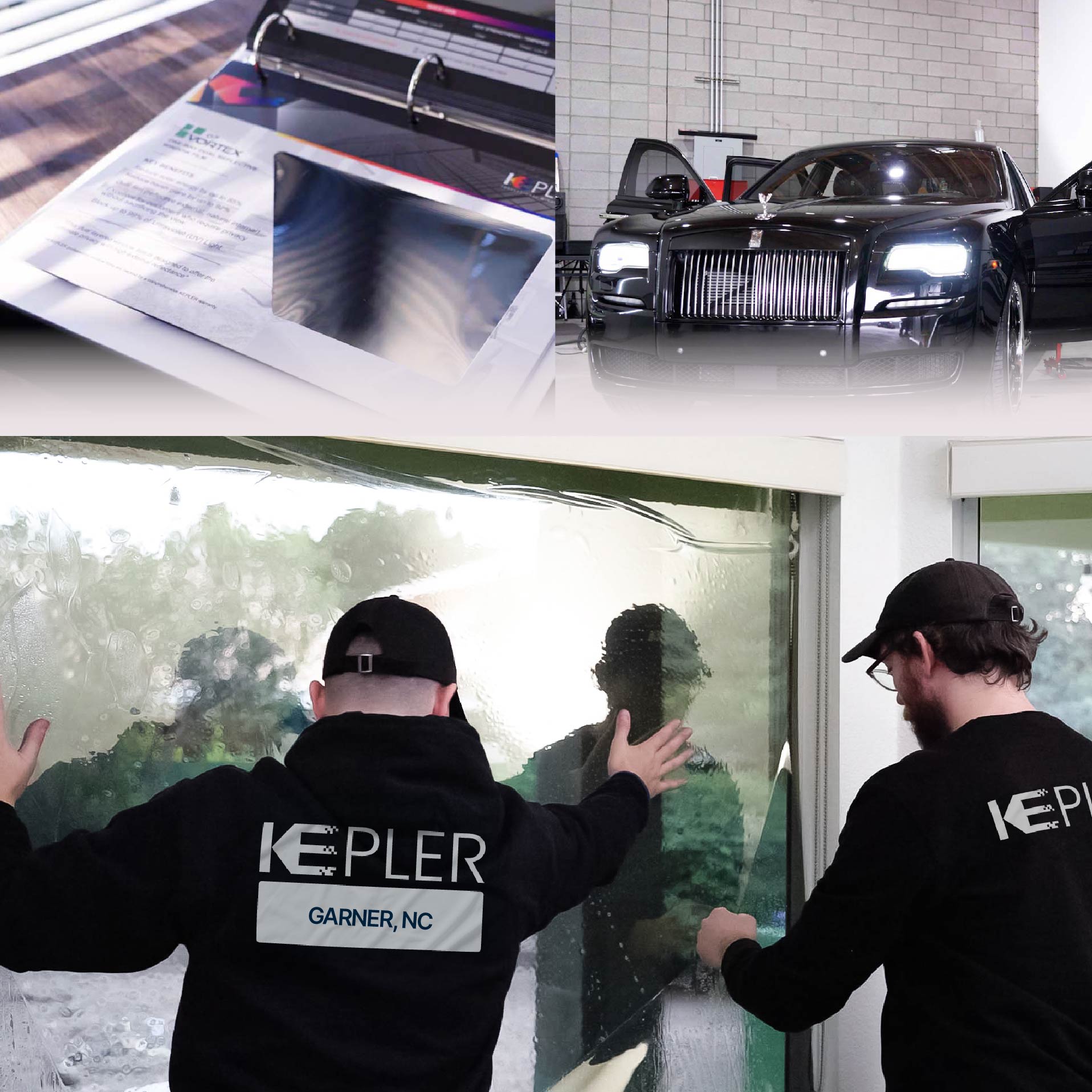 Kepler Specialist Performing Commercial Window Tinting in Garner Garner