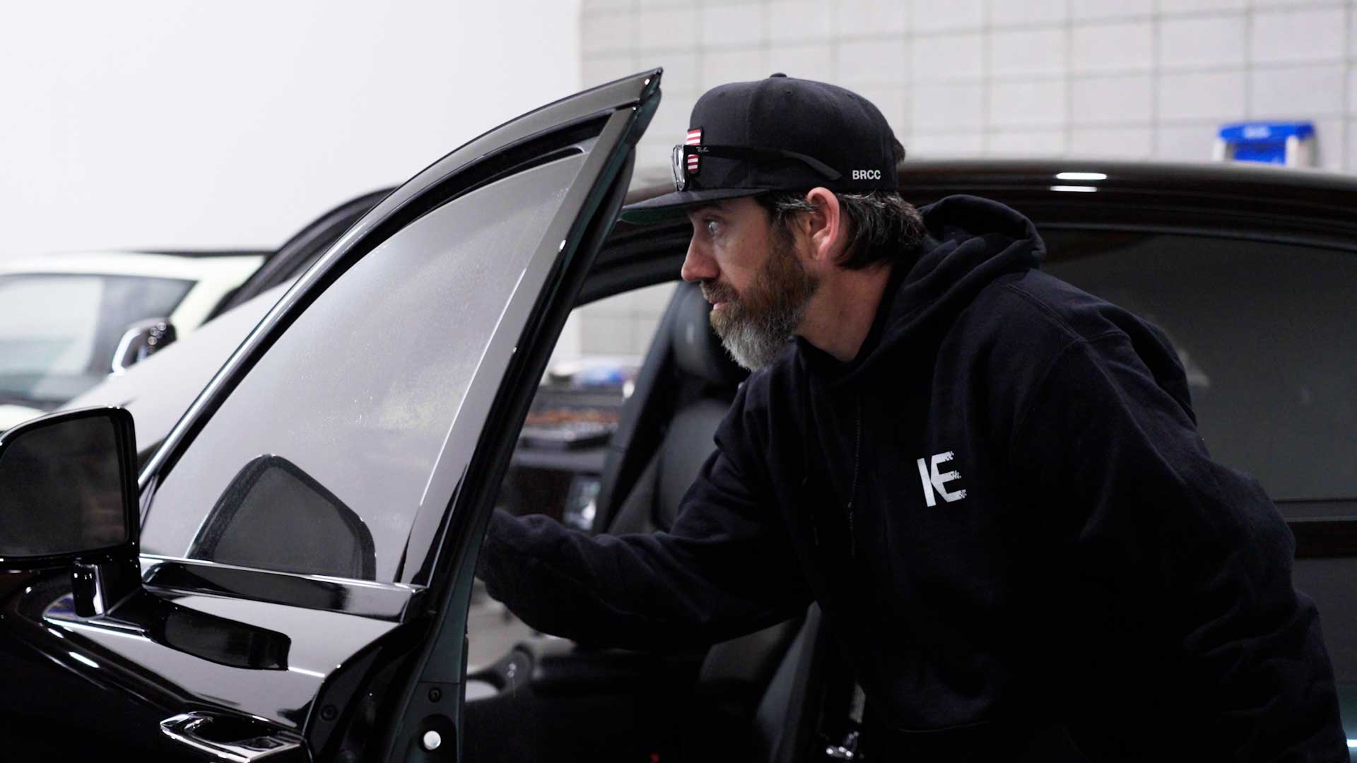 Expert Tesla Glass Tinting preparation in Hesperia