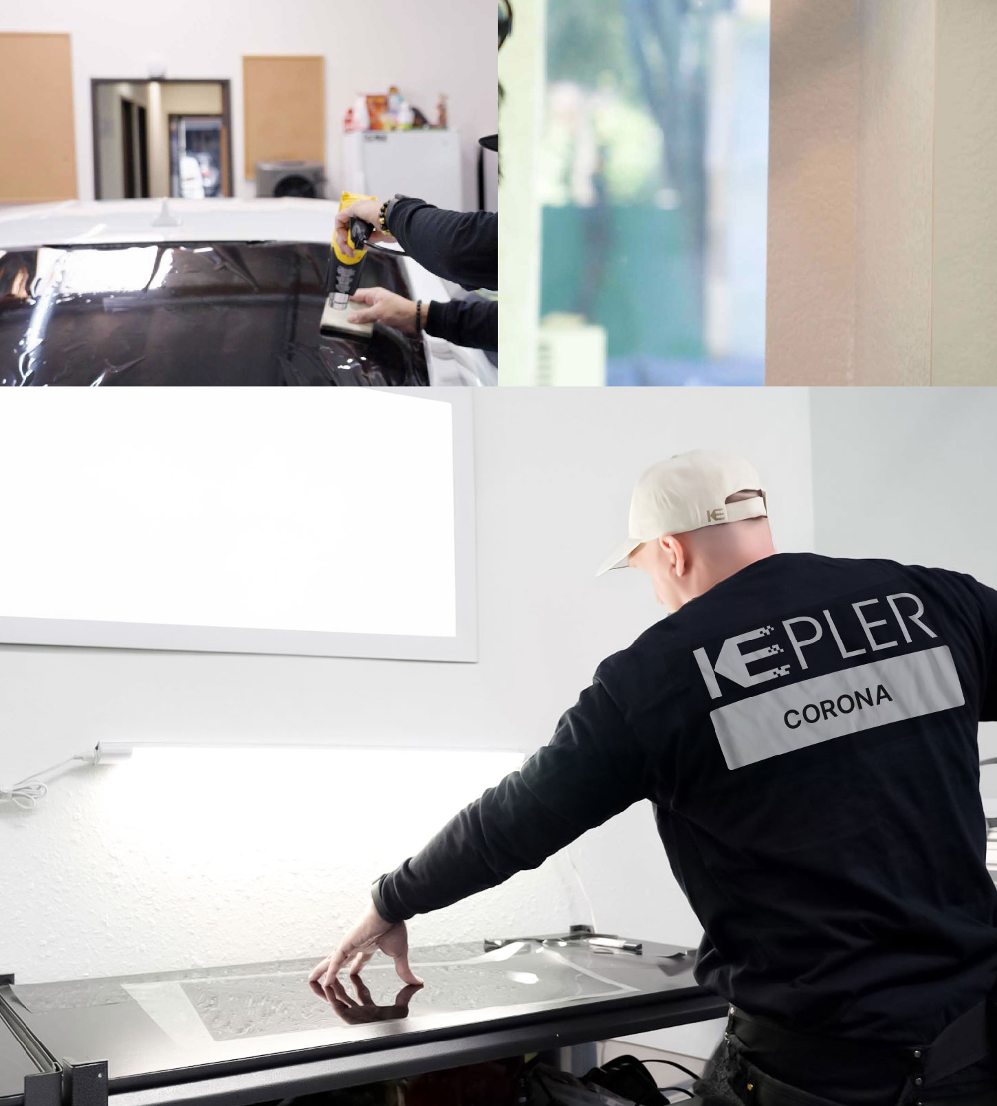 Window Tinting Specialist Cutting Film in Corona, New York