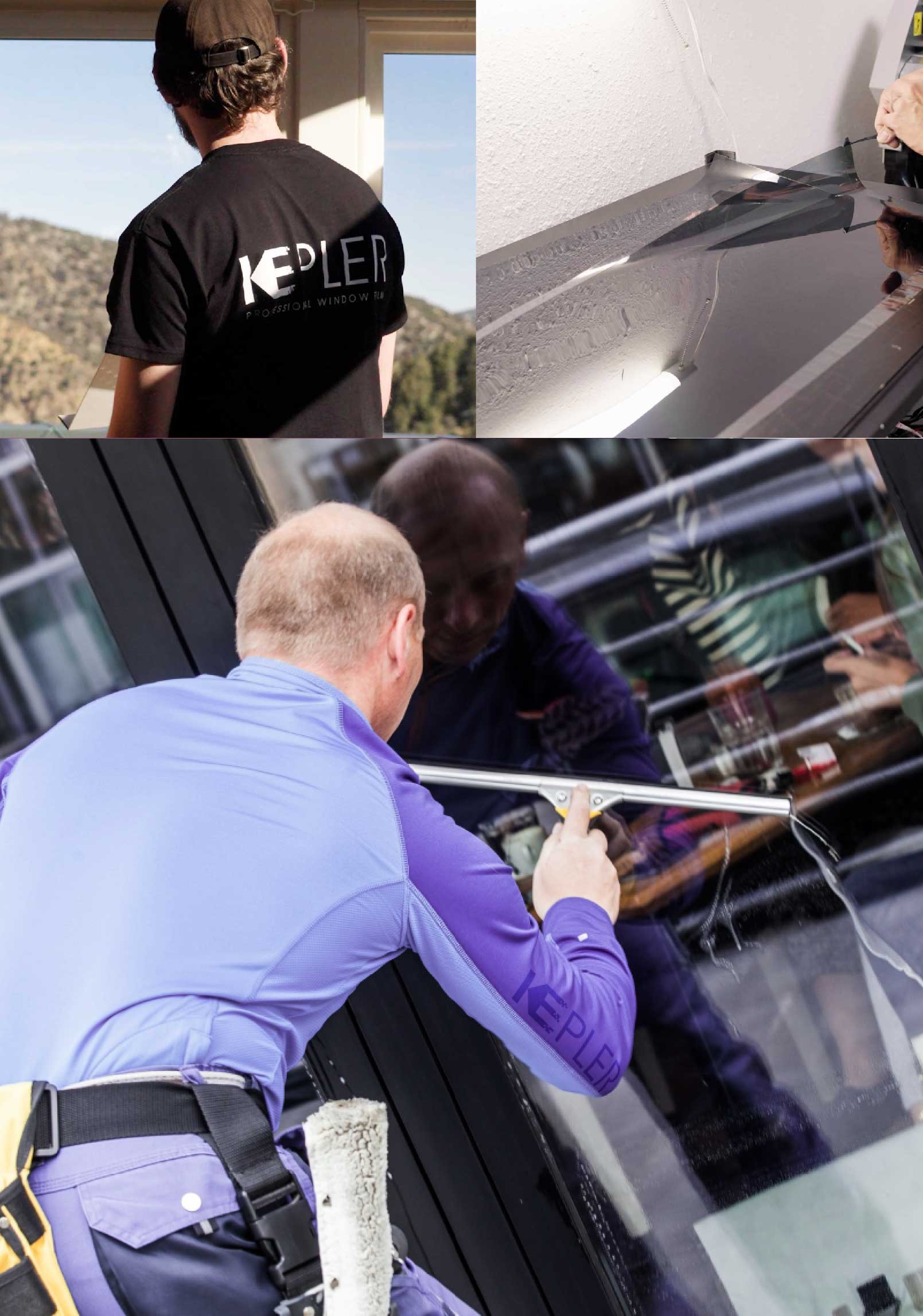 Kepler Professional Applying Anti-Graffiti Window Film to a Beverly Shop Front