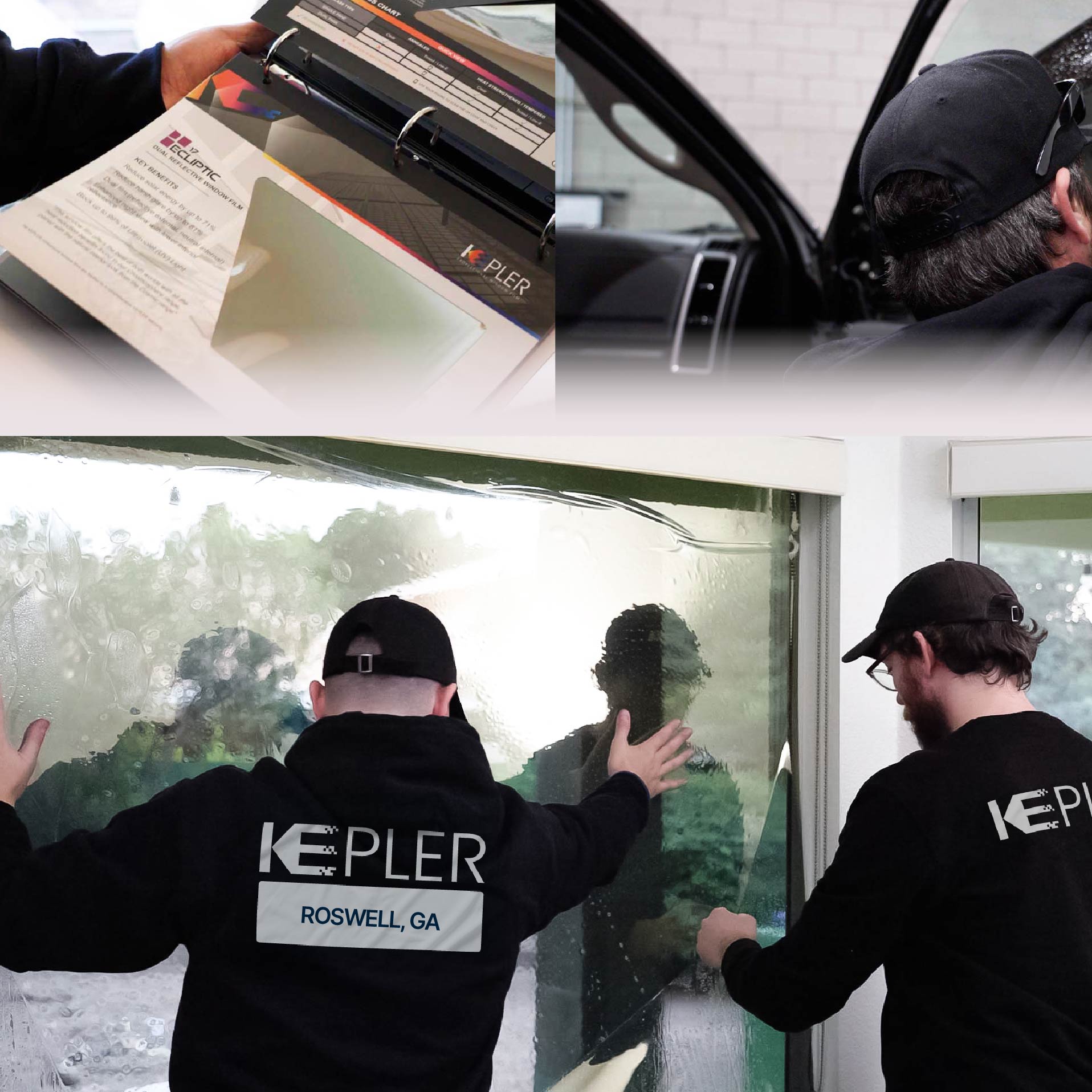 Kepler Specialist Performing Commercial Window Tinting in Roswell Roswell