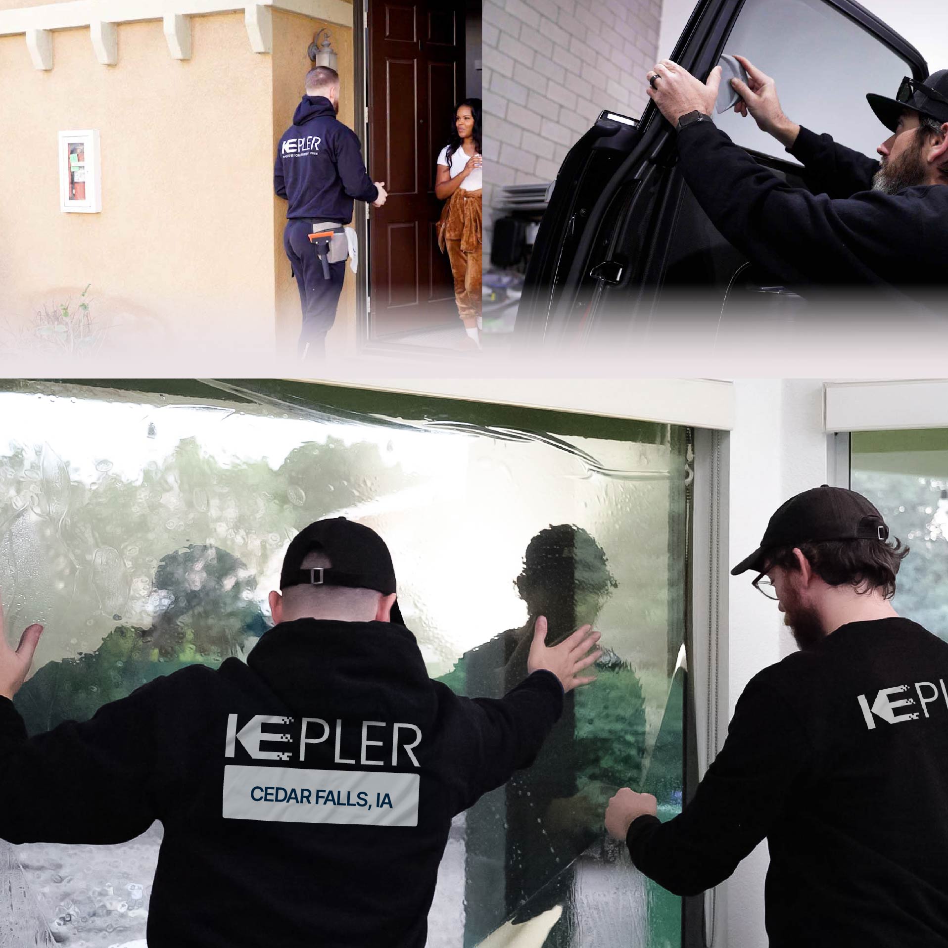 Kepler Specialist Performing Commercial Window Tinting in Cedar Falls Cedar Falls