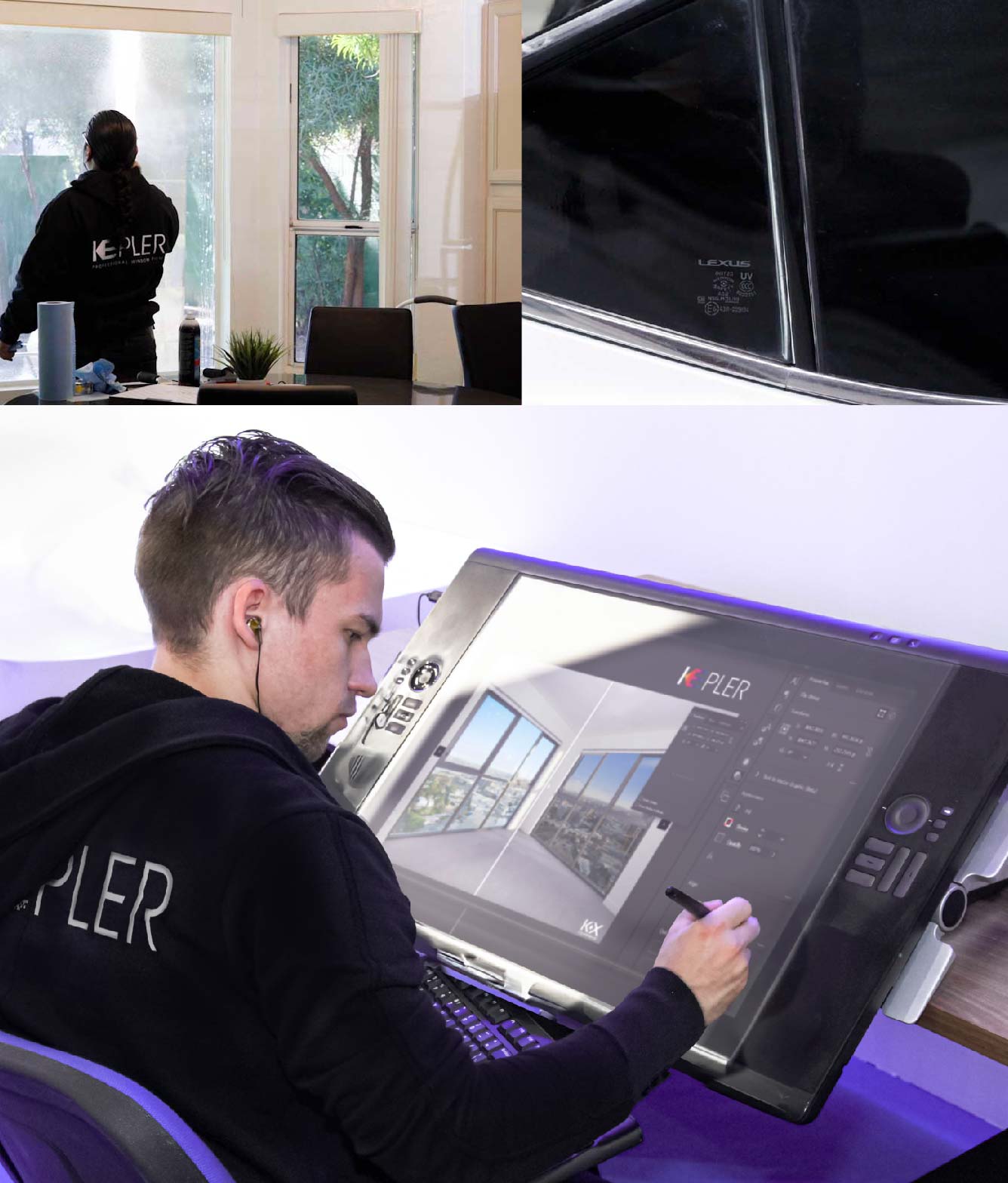 Kepler Specialist Performing Commercial Window Tinting in Fond du Lac Fond du Lac