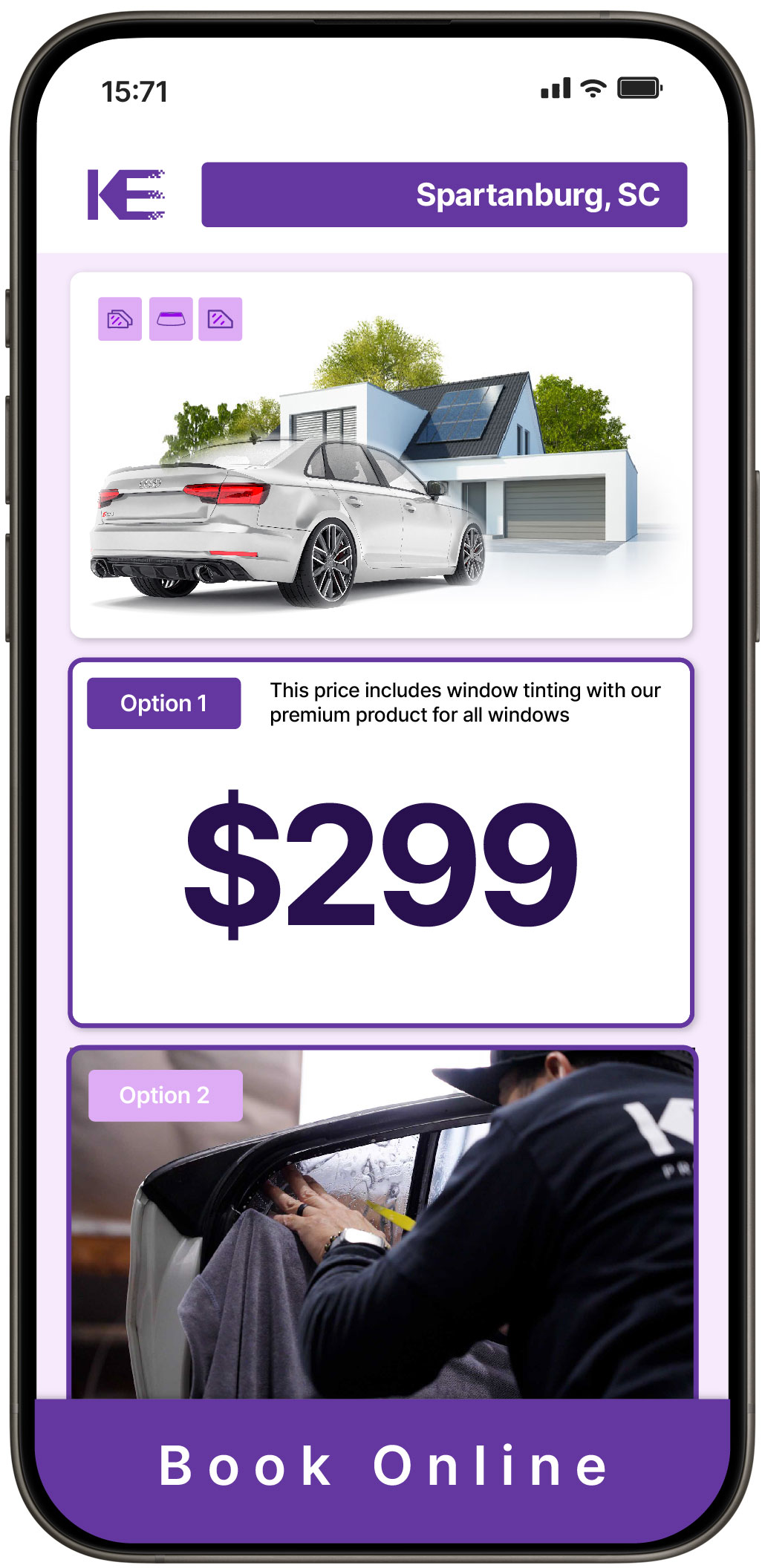 View Competitive Window Tinting Prices in Spartanburg, South Carolina
