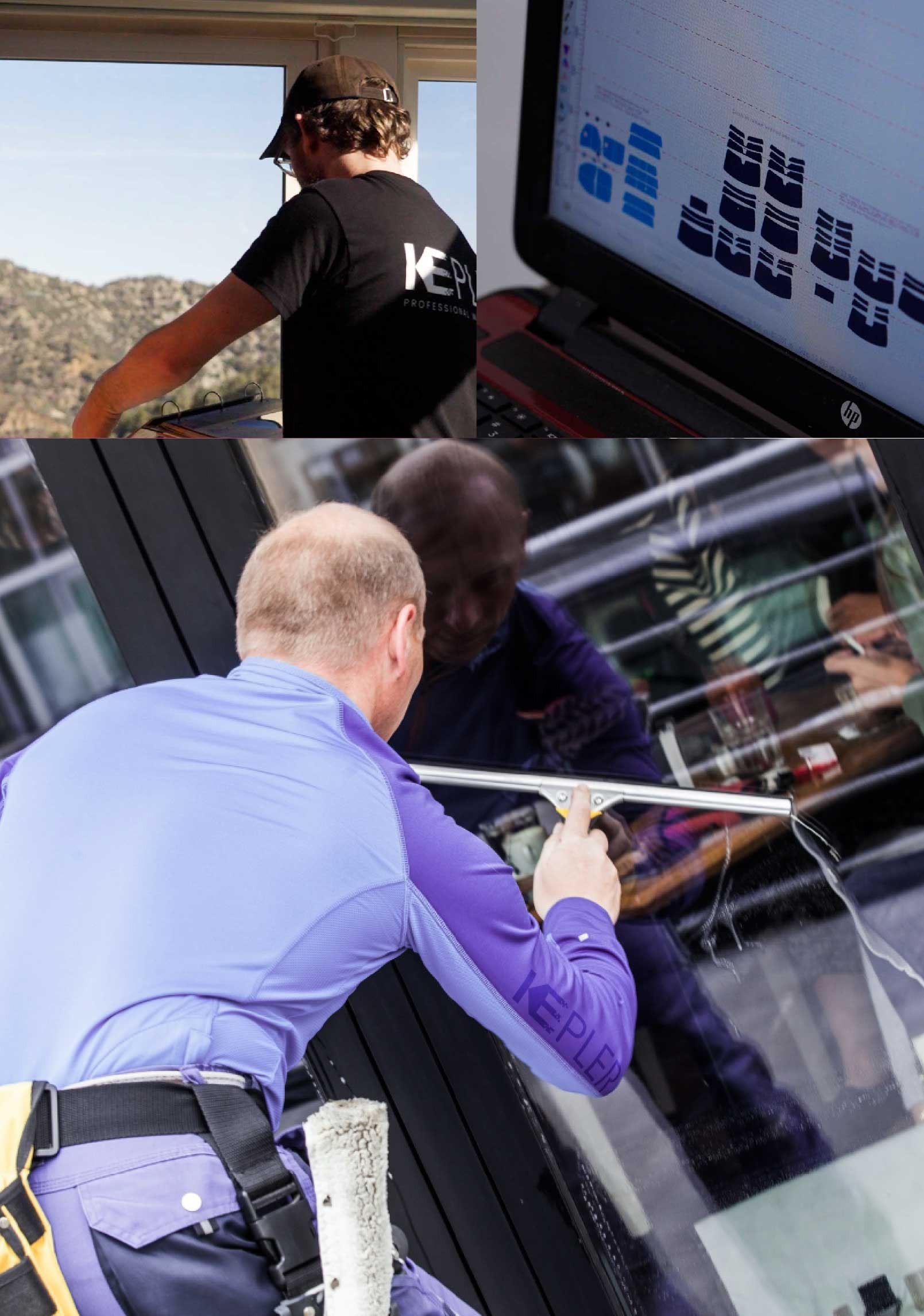 Kepler Skilled Applying Anti-Graffiti Window Film to a Lubbock Shop Front
