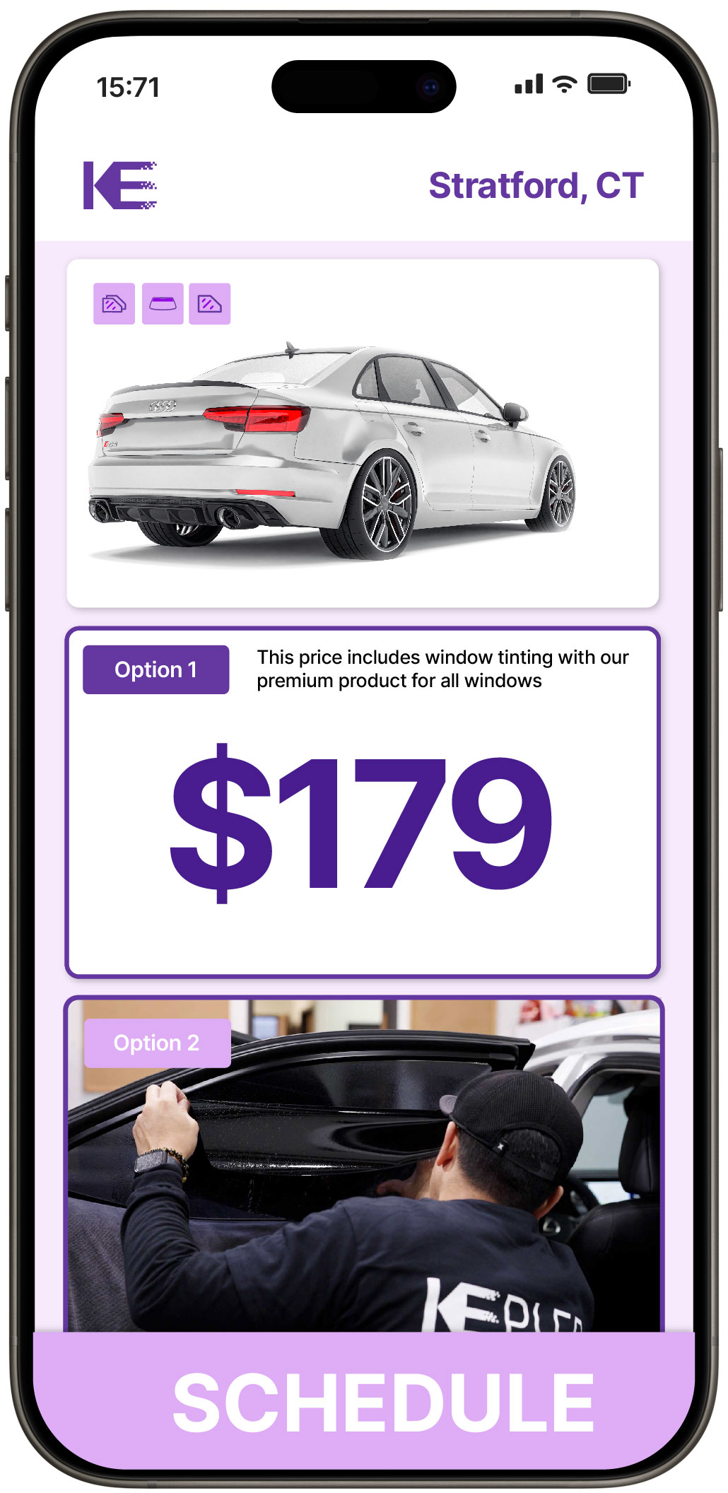 View Affordable Car Window Tinting Rates in Stratford, Connecticut