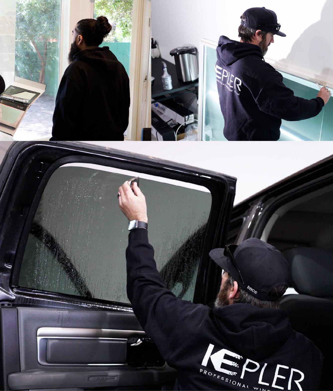 Kepler Window Tinting Specialists at Work in Boca Raton, Florida