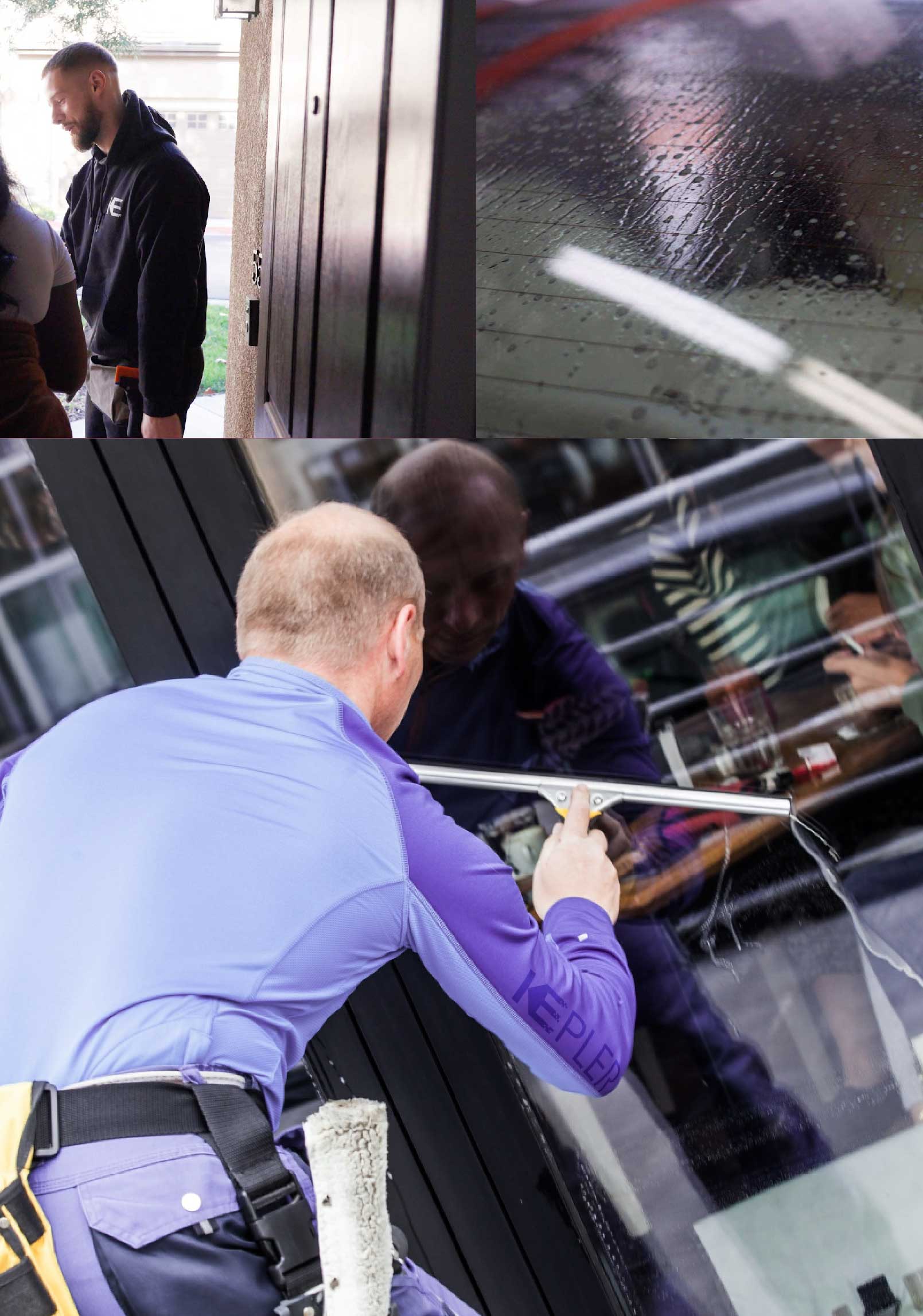 Kepler Expert Applying Anti-Graffiti Window Film to a Grand Island Shop Front