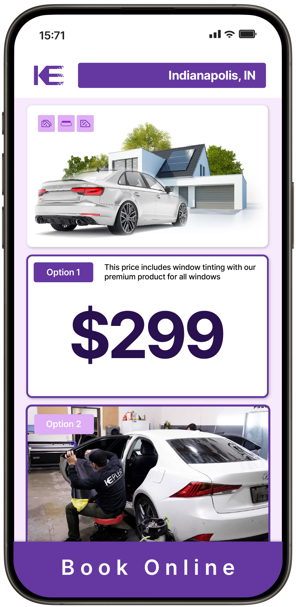 View Reasonable Tesla Window Tinting Rates in Bloomington, Indiana