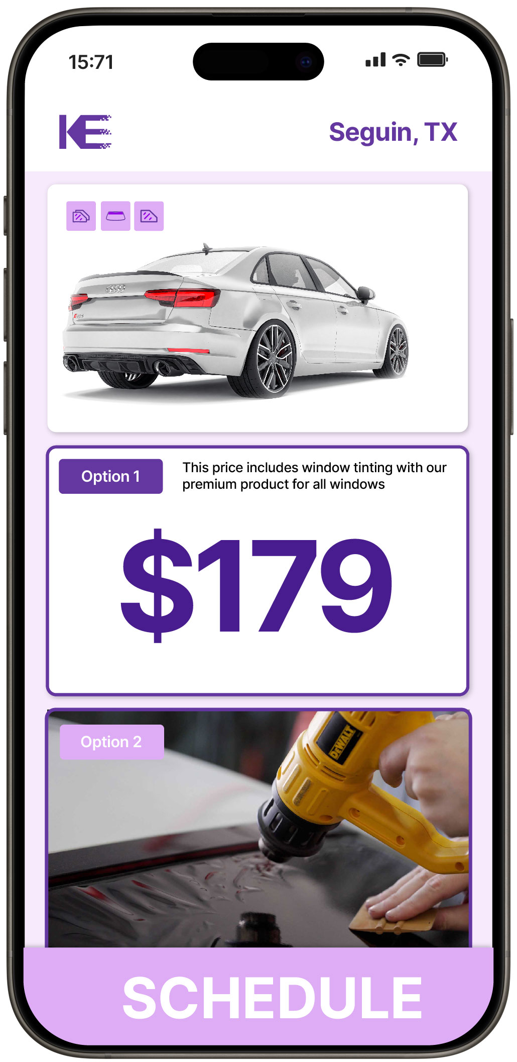 View Competitive Car Window Tinting Rates in Seguin, Texas