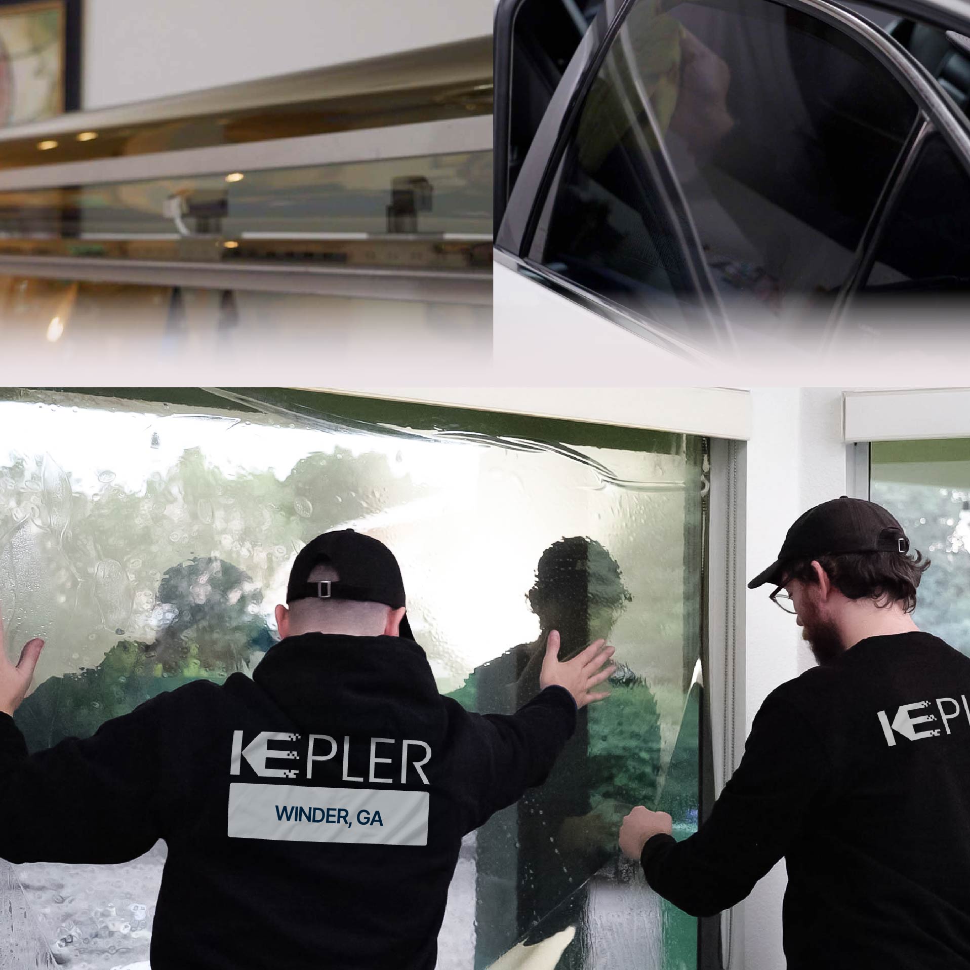 Kepler Specialist Performing Commercial Window Tinting in Winder Winder
