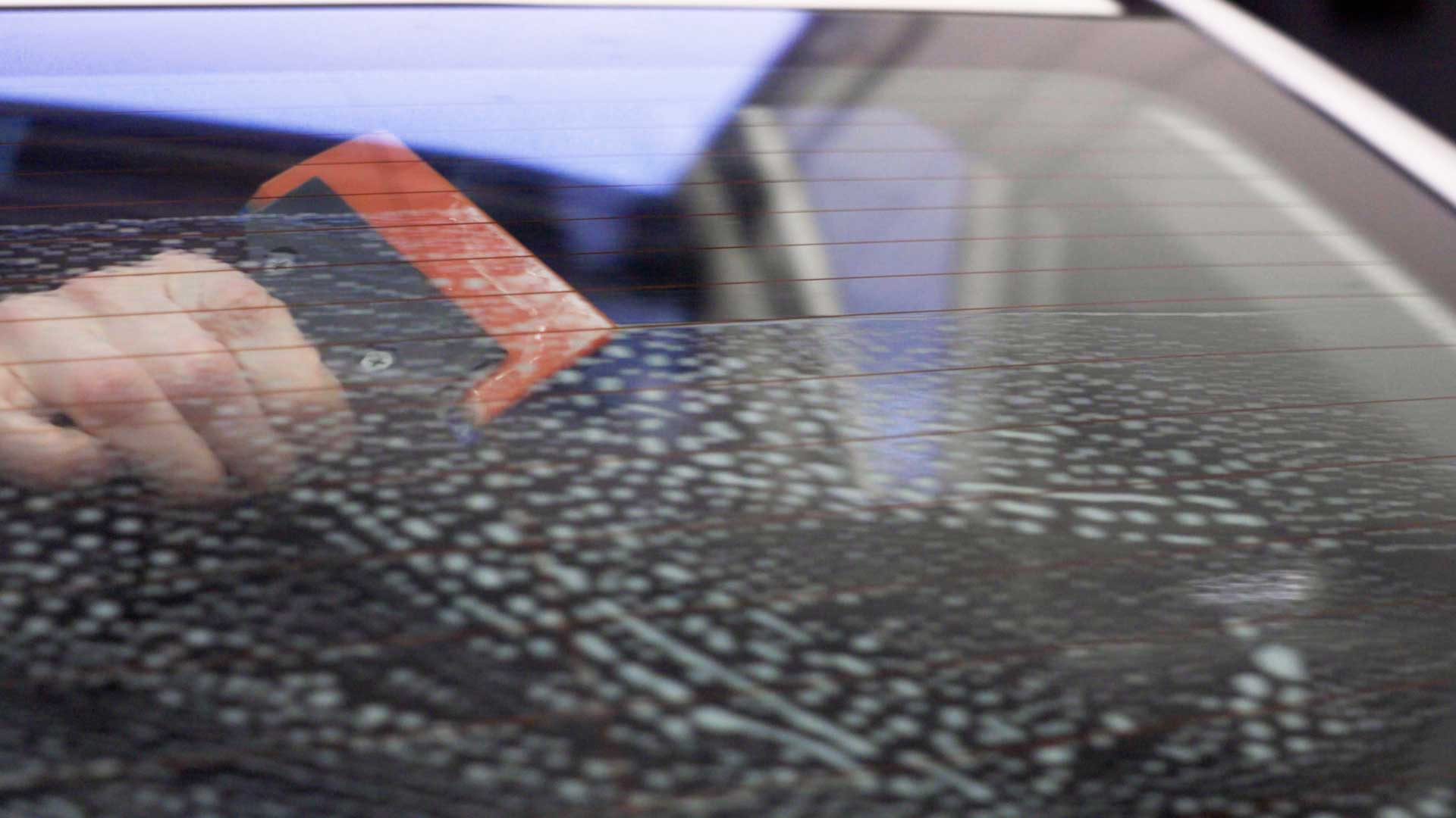 Professional Tesla Window Tint preparation in Ardmore