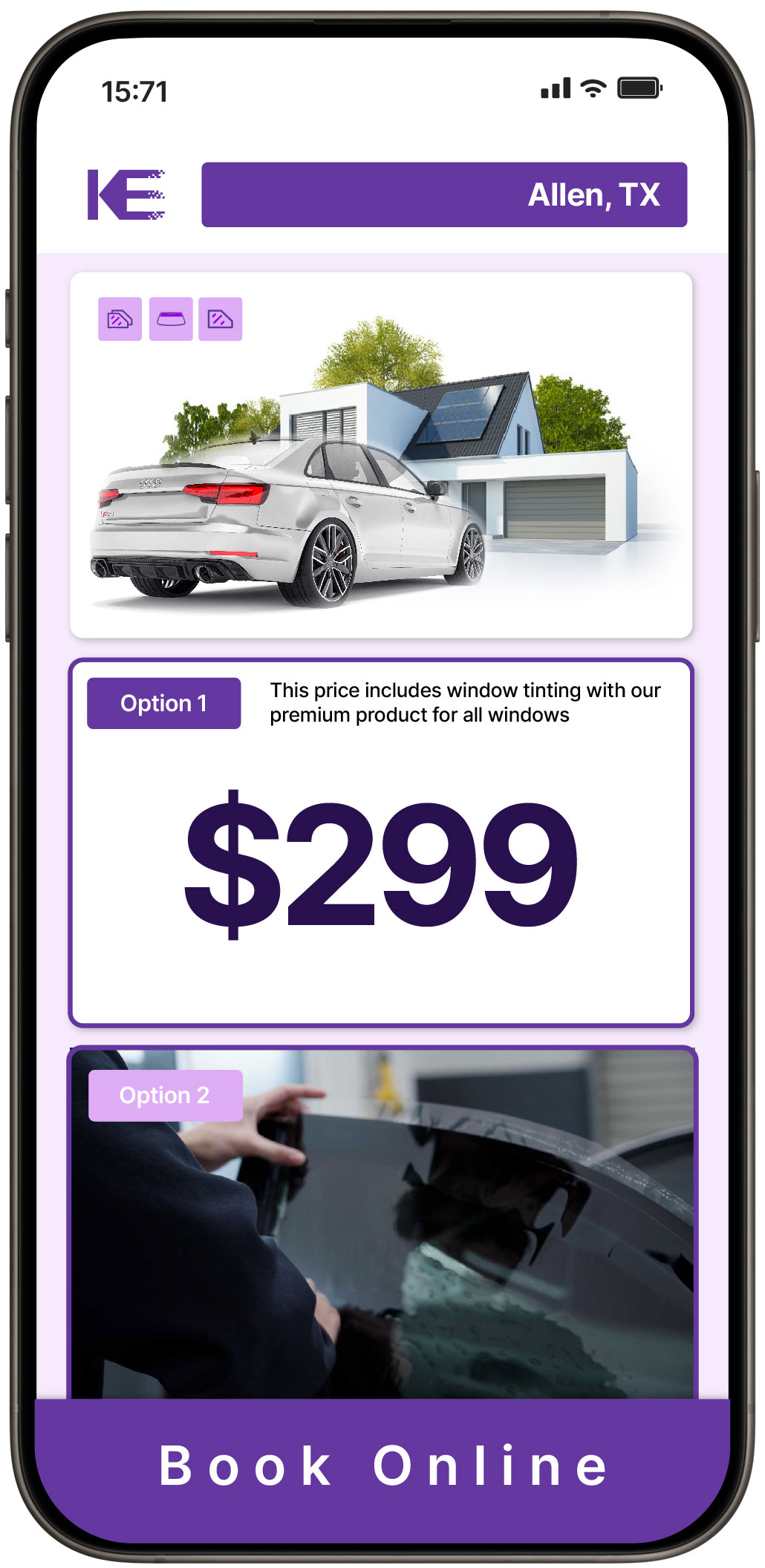 View Competitive Tesla Window Tinting Prices in Rockwall, Texas