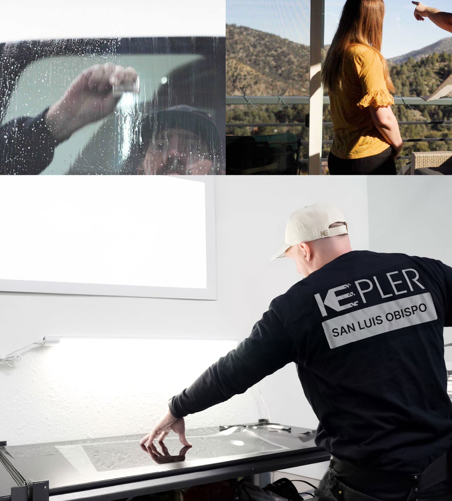 Window Tinting Specialist Cutting Film in San Luis Obispo, California