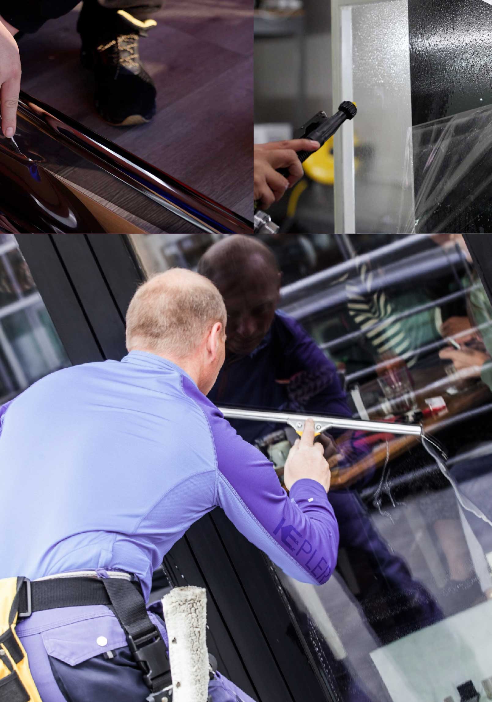 Kepler Expert Applying Anti-Graffiti Window Film to a Rosedale Shop Front