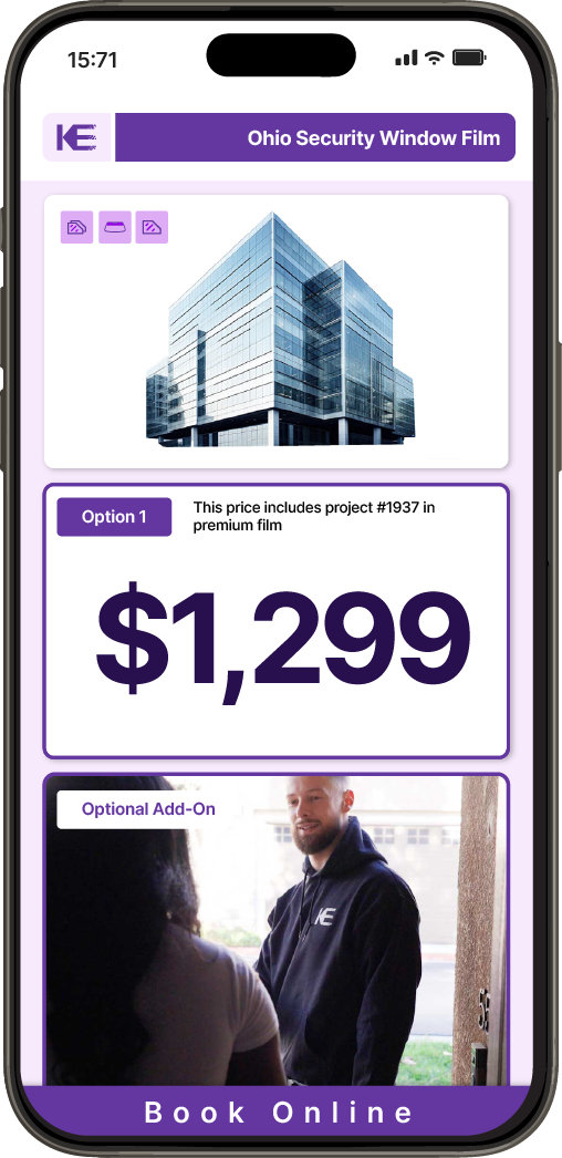 Get Security Window Film Pricing on Your Phone in Ohio