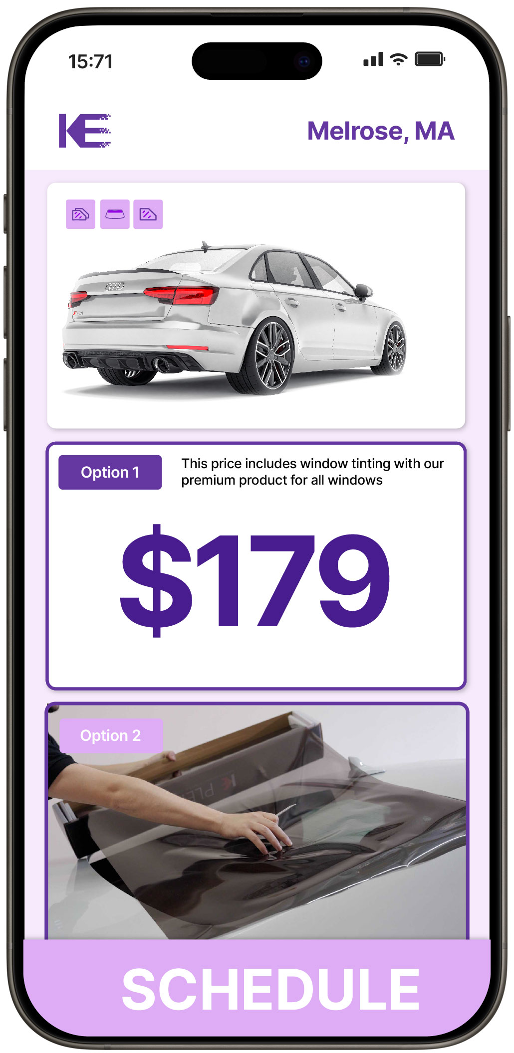 View Competitive Car Window Tinting Prices in Melrose, Massachusetts