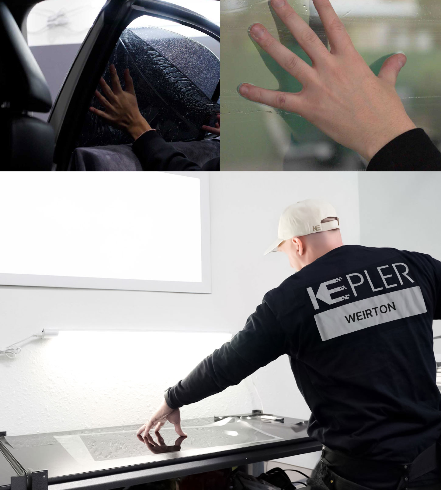 Window Tinting Specialist Cutting Film in Weirton, West Virginia