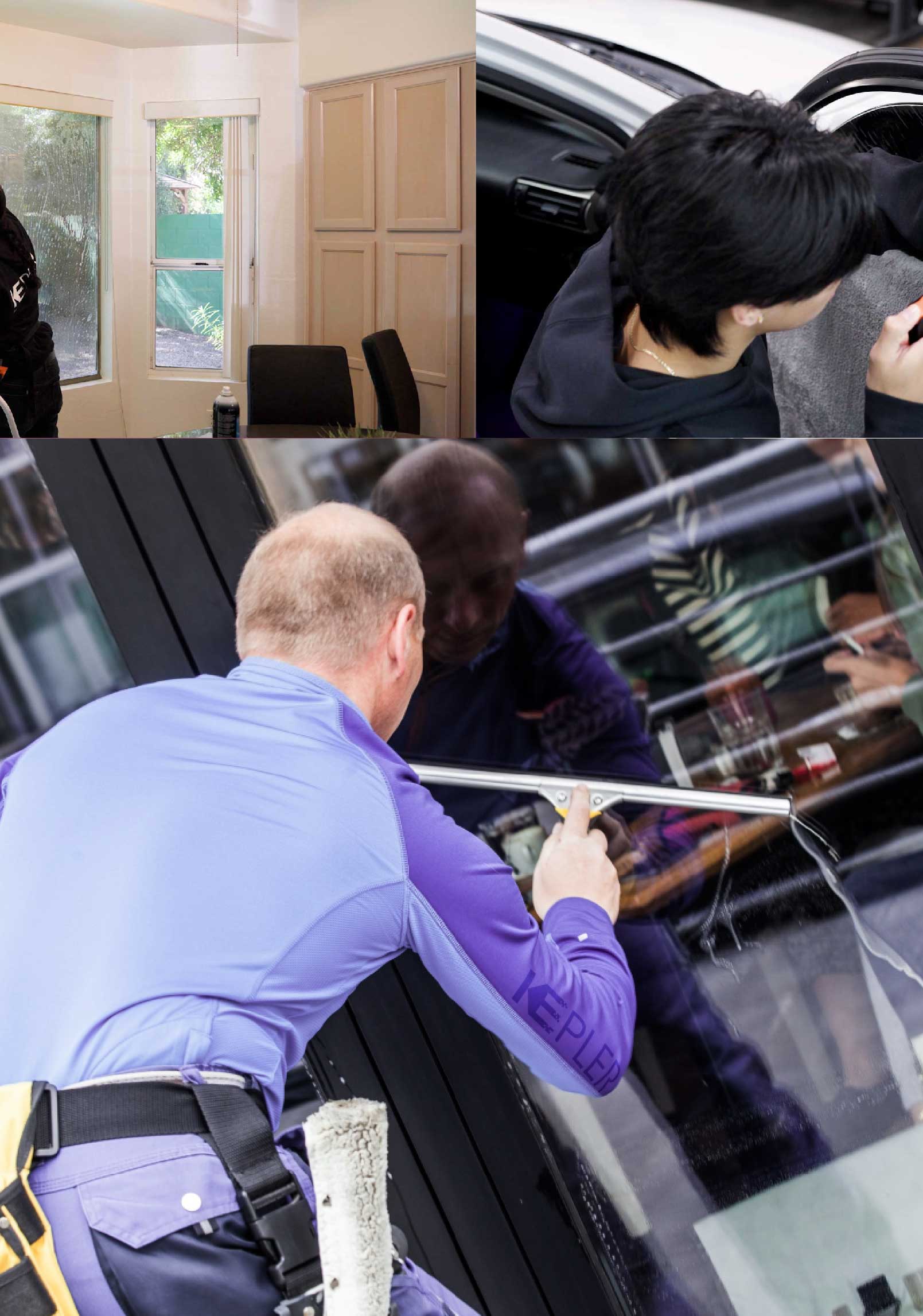 Kepler Expert Applying Anti-Graffiti Window Film to a Palm Bay Shop Front
