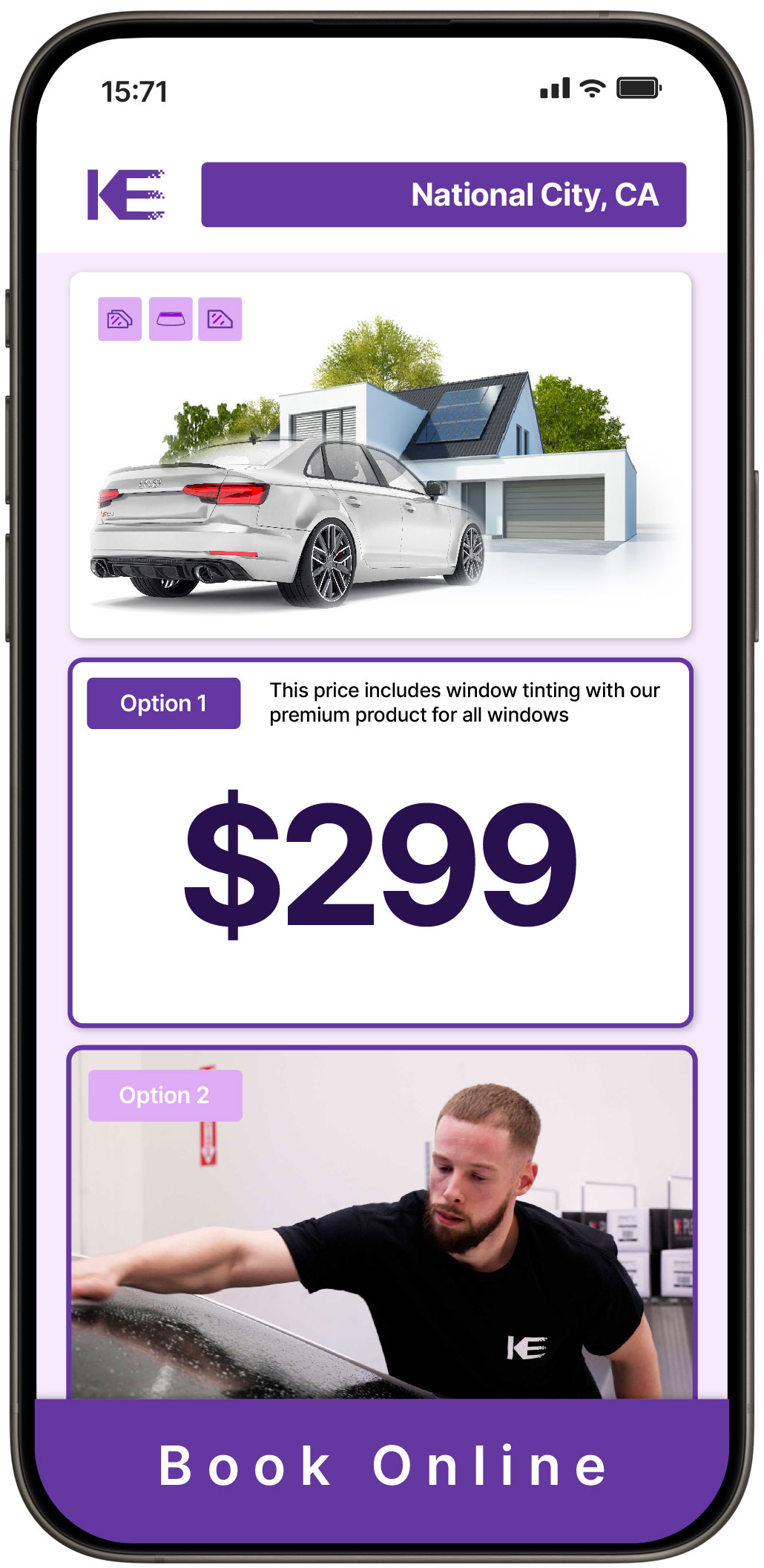 View Competitive Tesla Window Tinting Rates in Novato, California