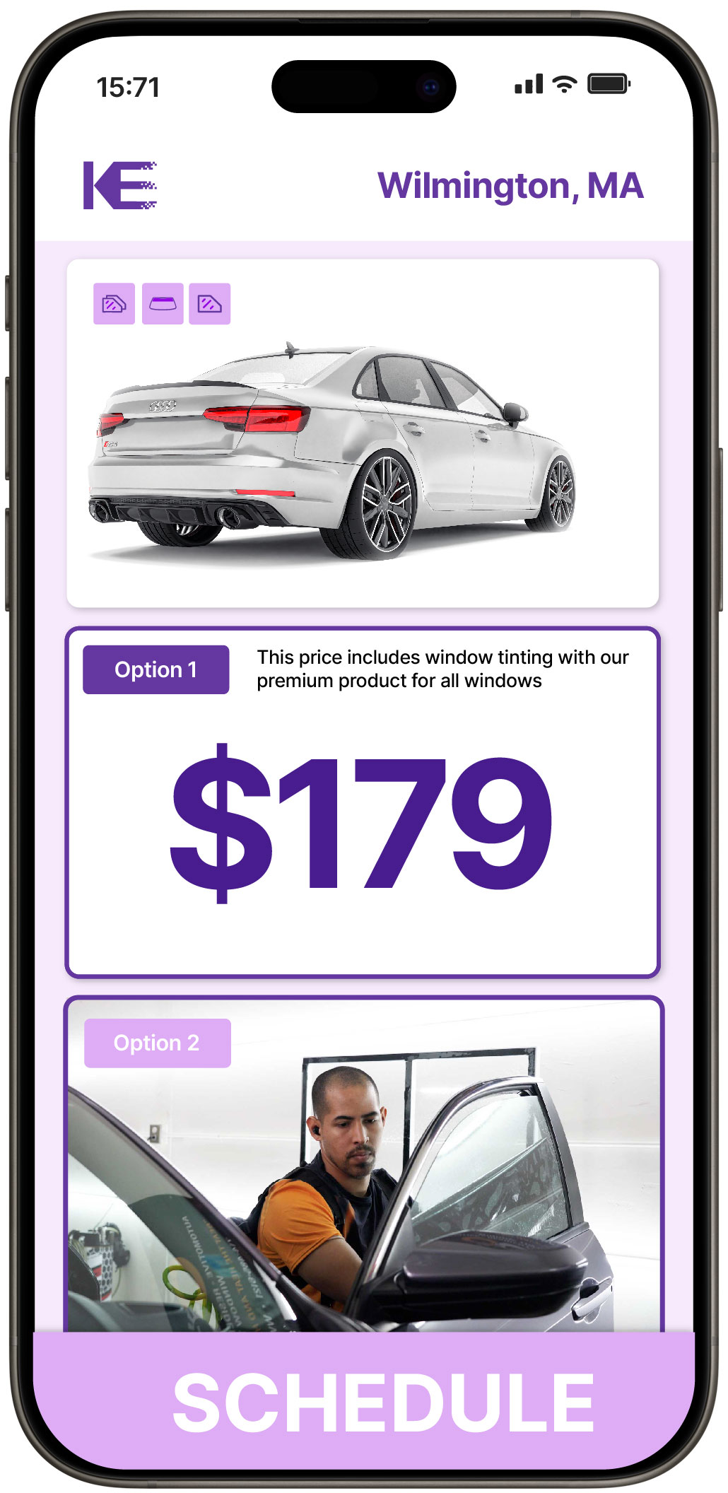 View Competitive Car Window Tinting Costs in Wilmington, Massachusetts