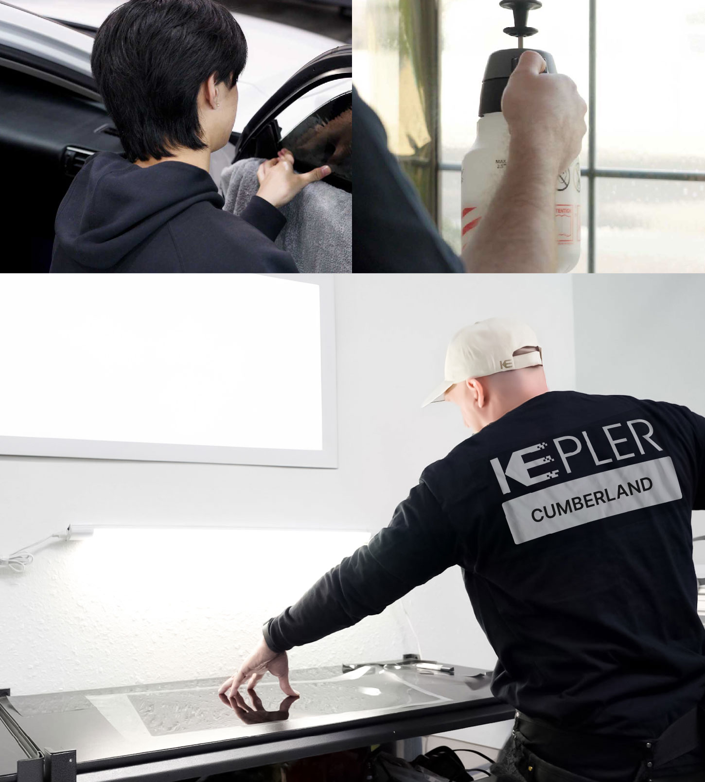 Window Tinting Specialist Cutting Film in Cumberland, Maryland