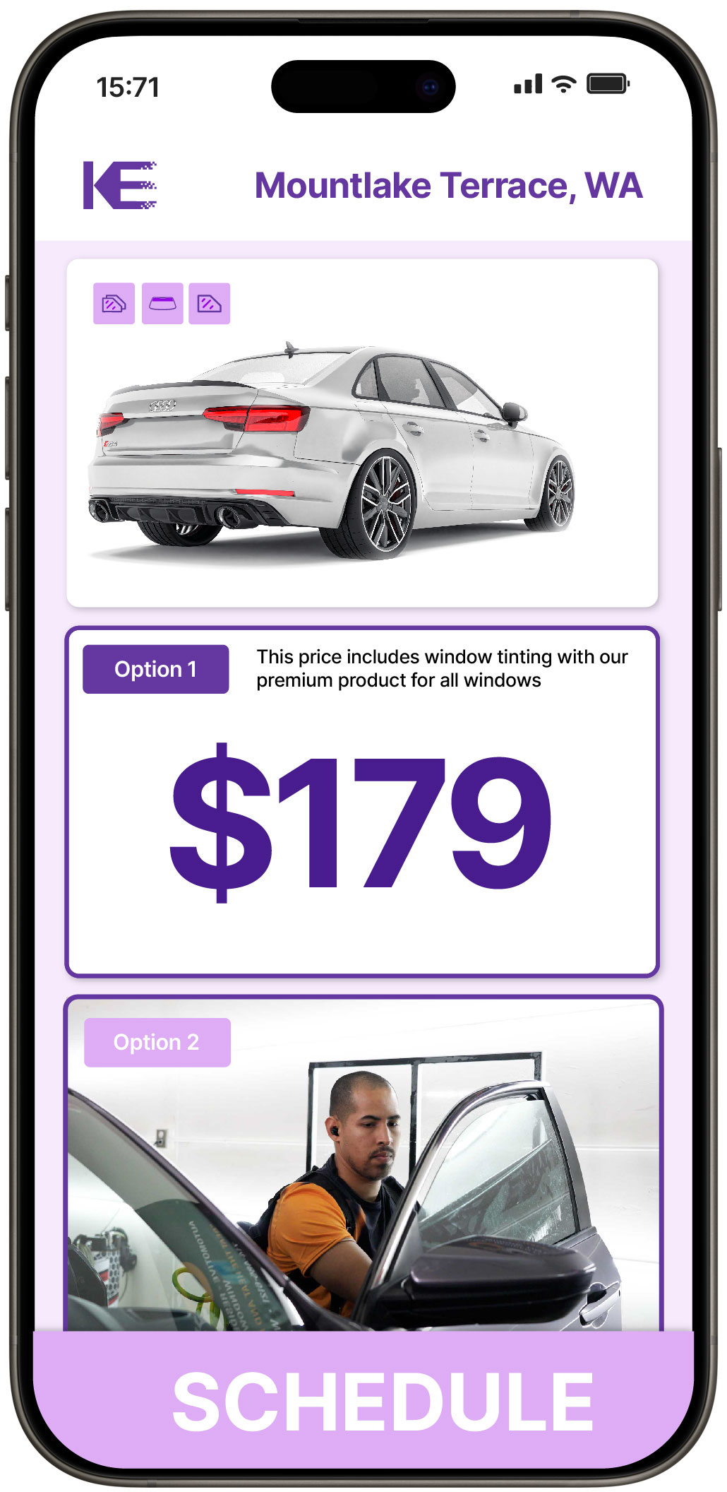 View Competitive Car Window Tinting Rates in Mountlake Terrace, Washington