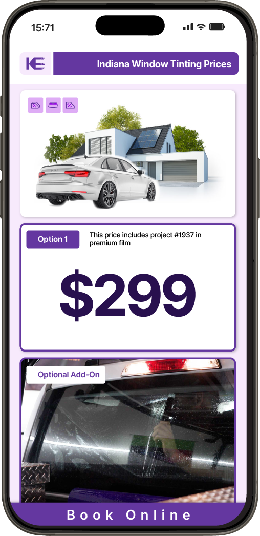 View Competitive Car Window Tinting Prices in Indiana