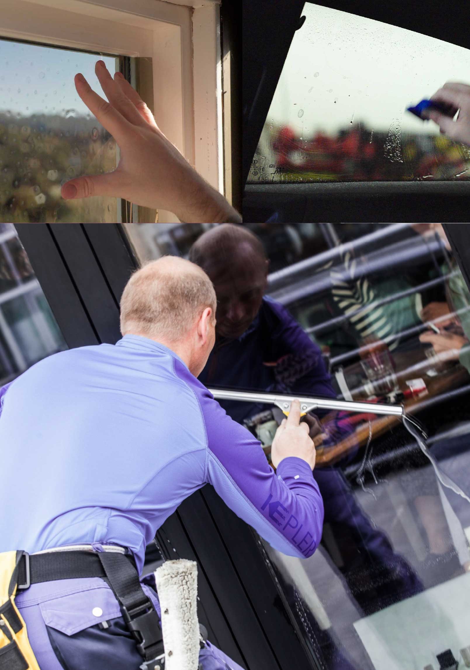 Kepler Expert Applying Anti-Graffiti Window Film to a Duluth Shop Front