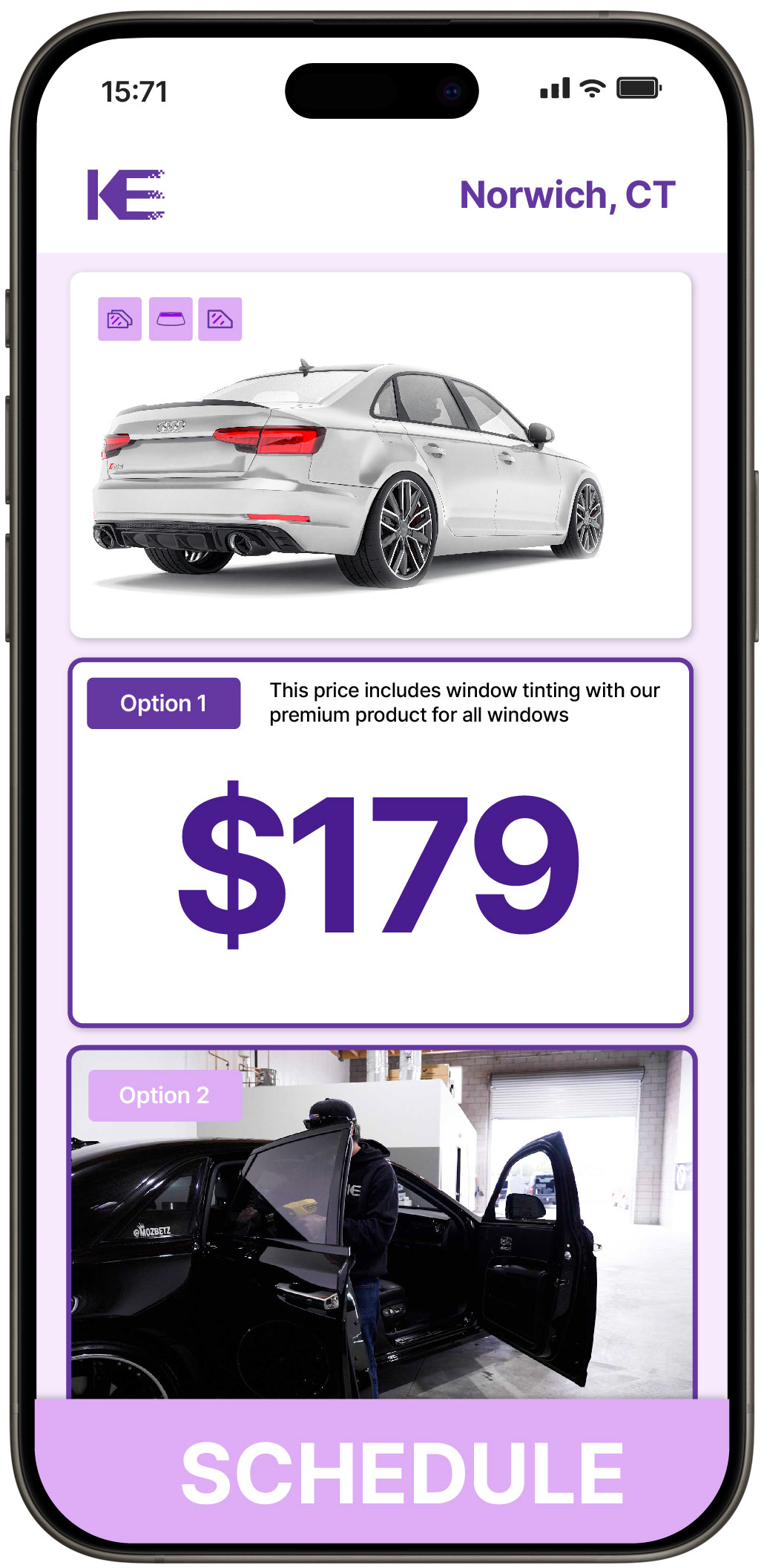 View Affordable Car Window Tinting Costs in Norwich, Connecticut