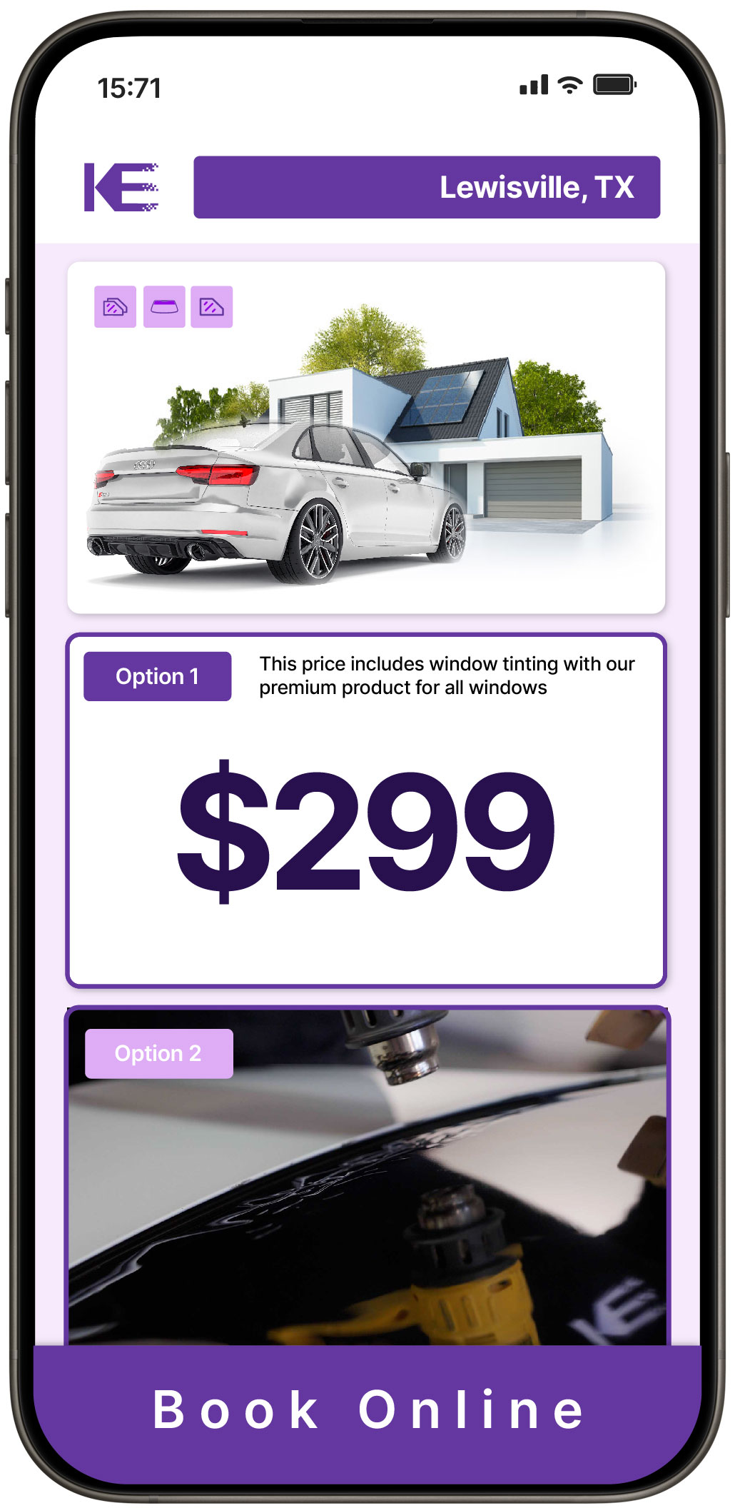 View Reasonable Tesla Window Tinting Rates in Greenville, Texas