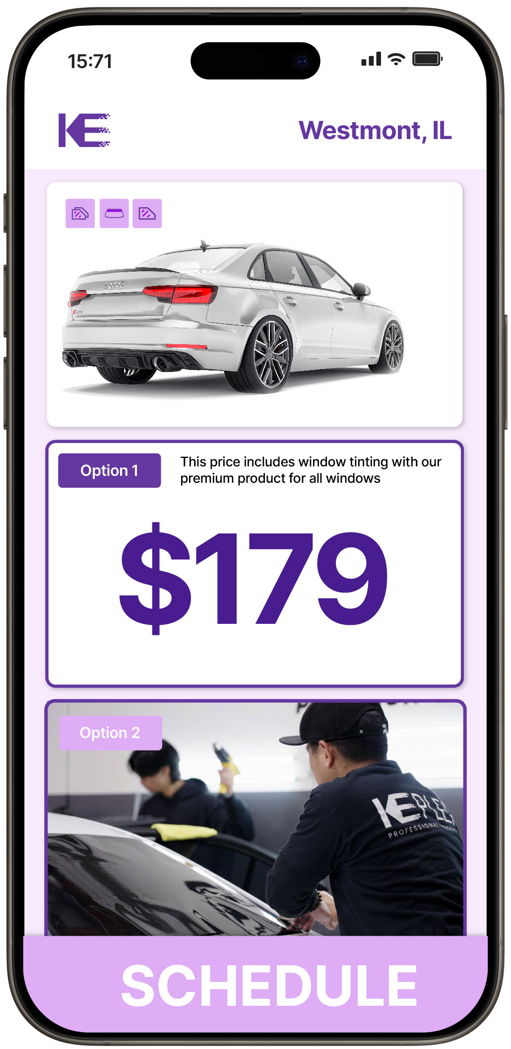 View Reasonable Car Window Tinting Rates in Westmont, Illinois