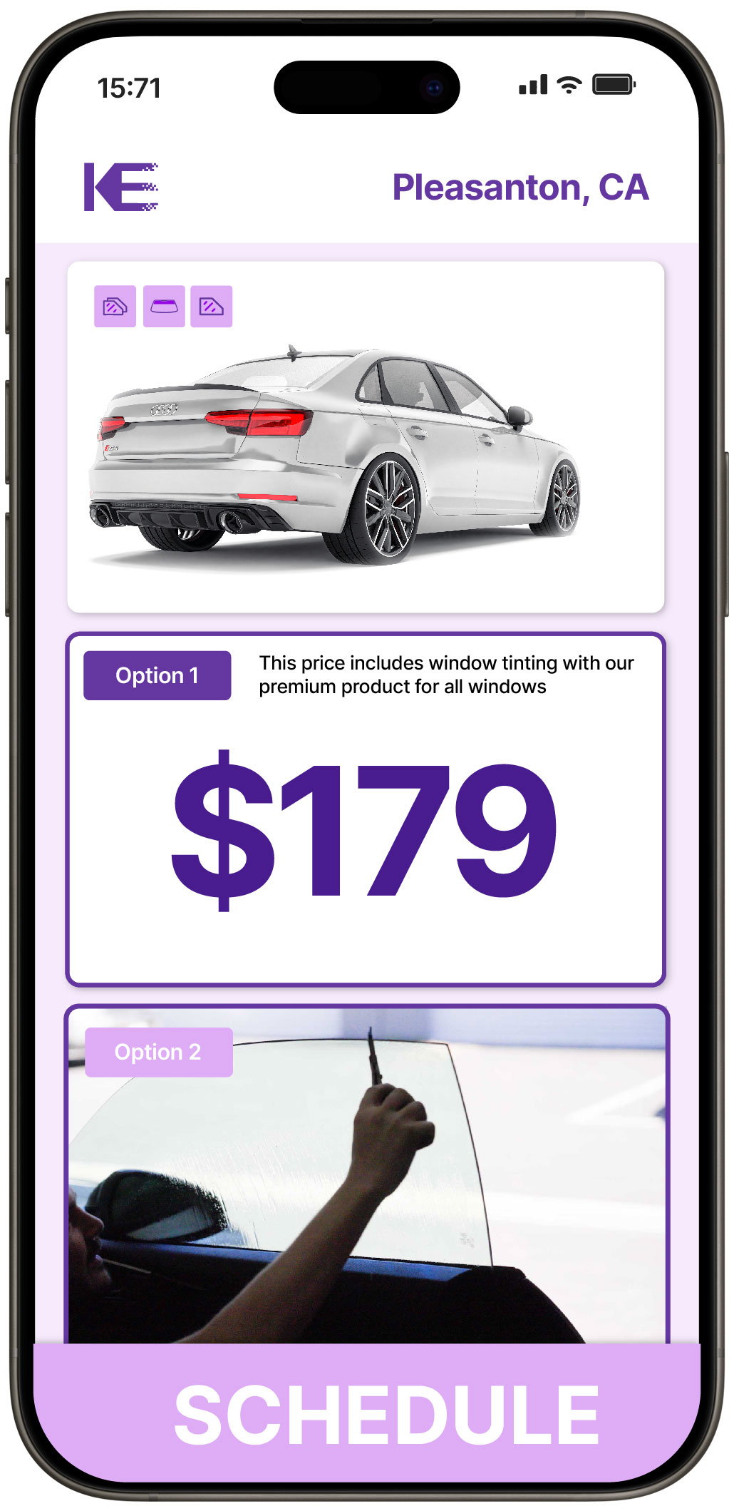 View Competitive Car Window Tinting Rates in Pleasanton, California