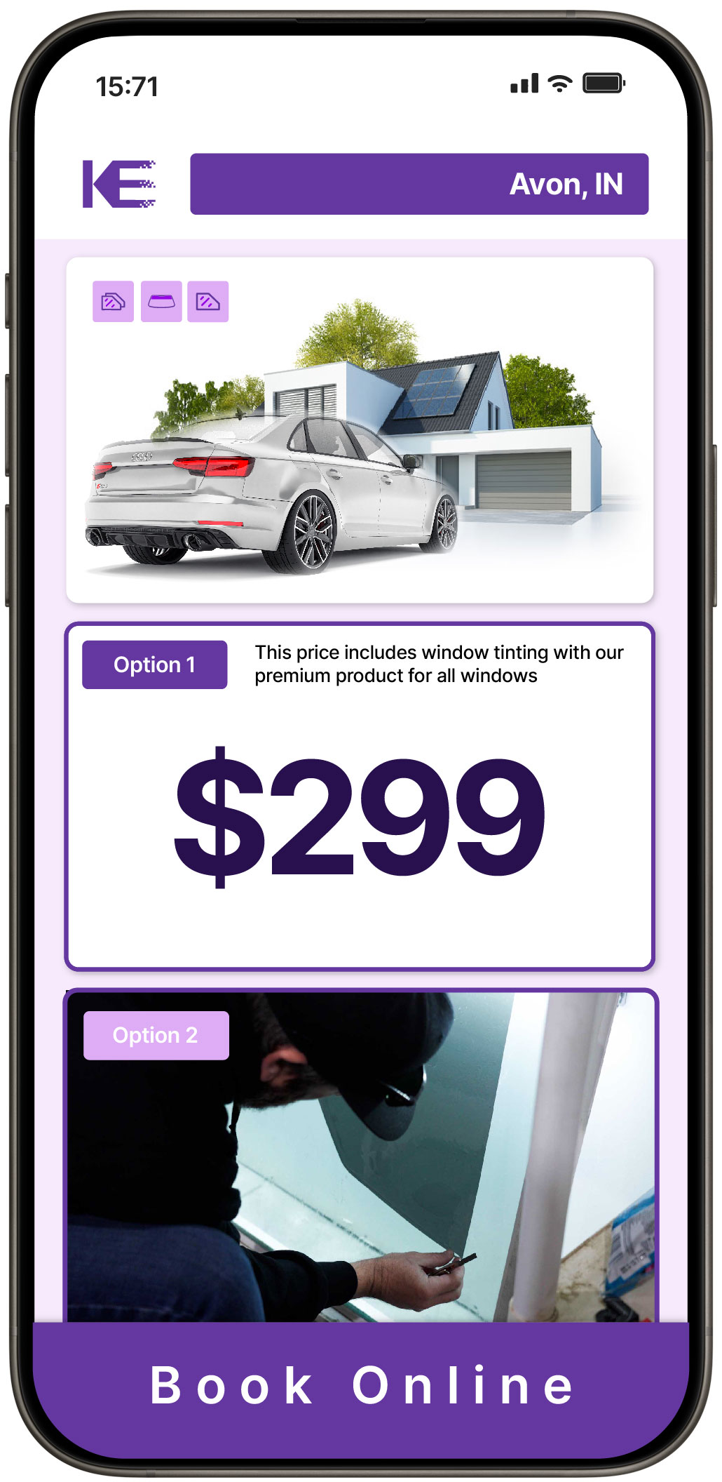 View Competitive Tesla Window Tinting Prices in Gary, Indiana