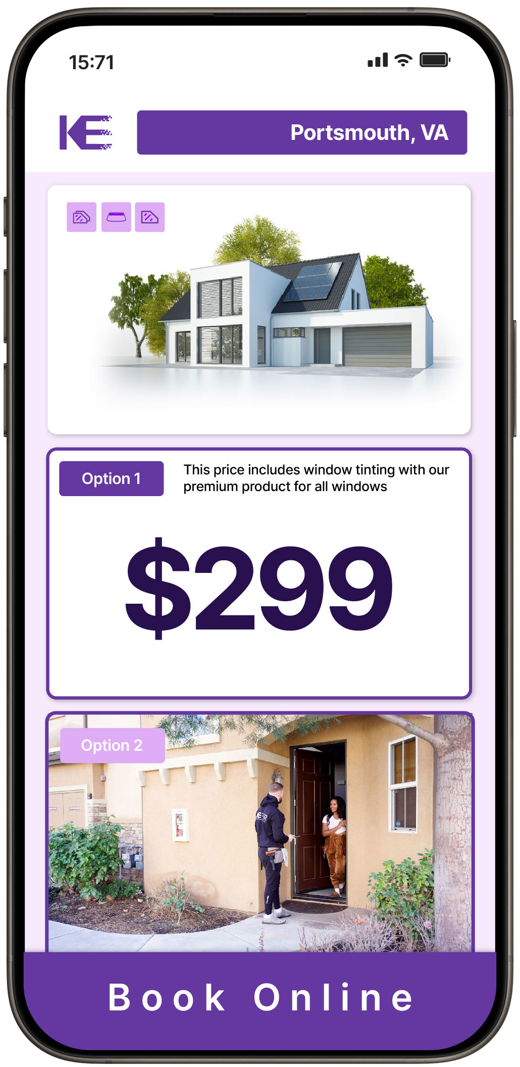 View Competitive Home Window Tinting Prices in Portsmouth, Virginia