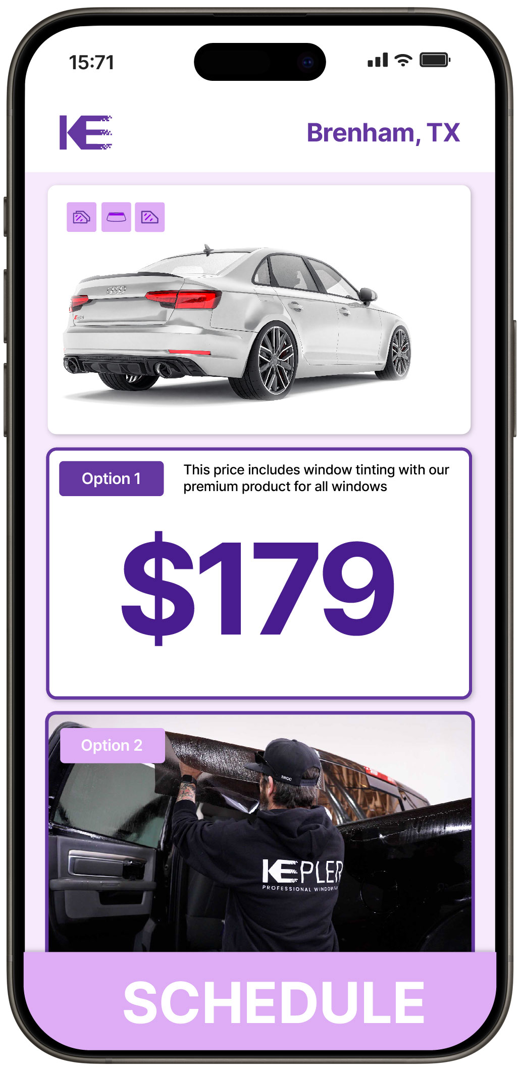 View Reasonable Car Window Tinting Prices in Brenham, Texas