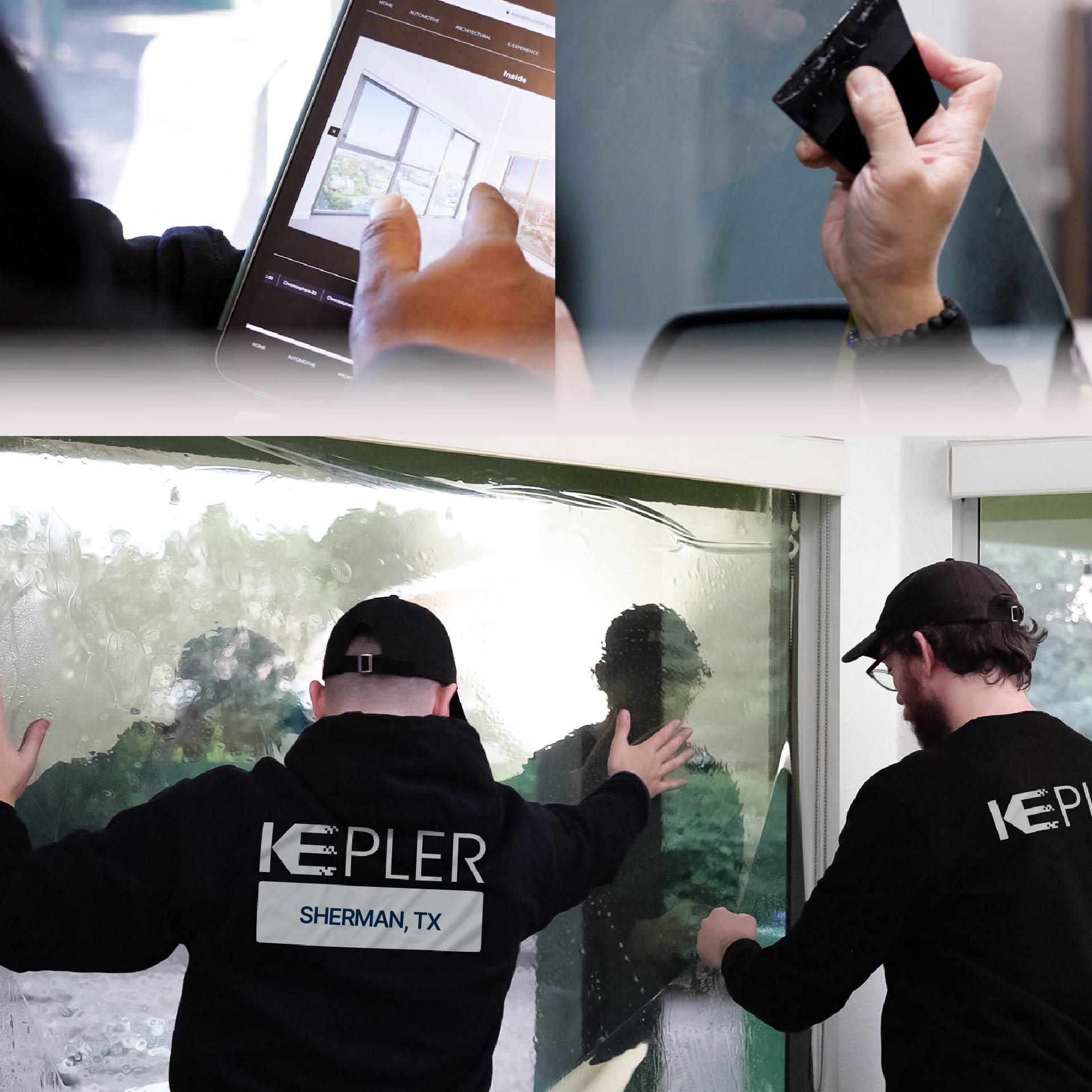 Kepler Specialist Performing Commercial Window Tinting in Sherman Sherman